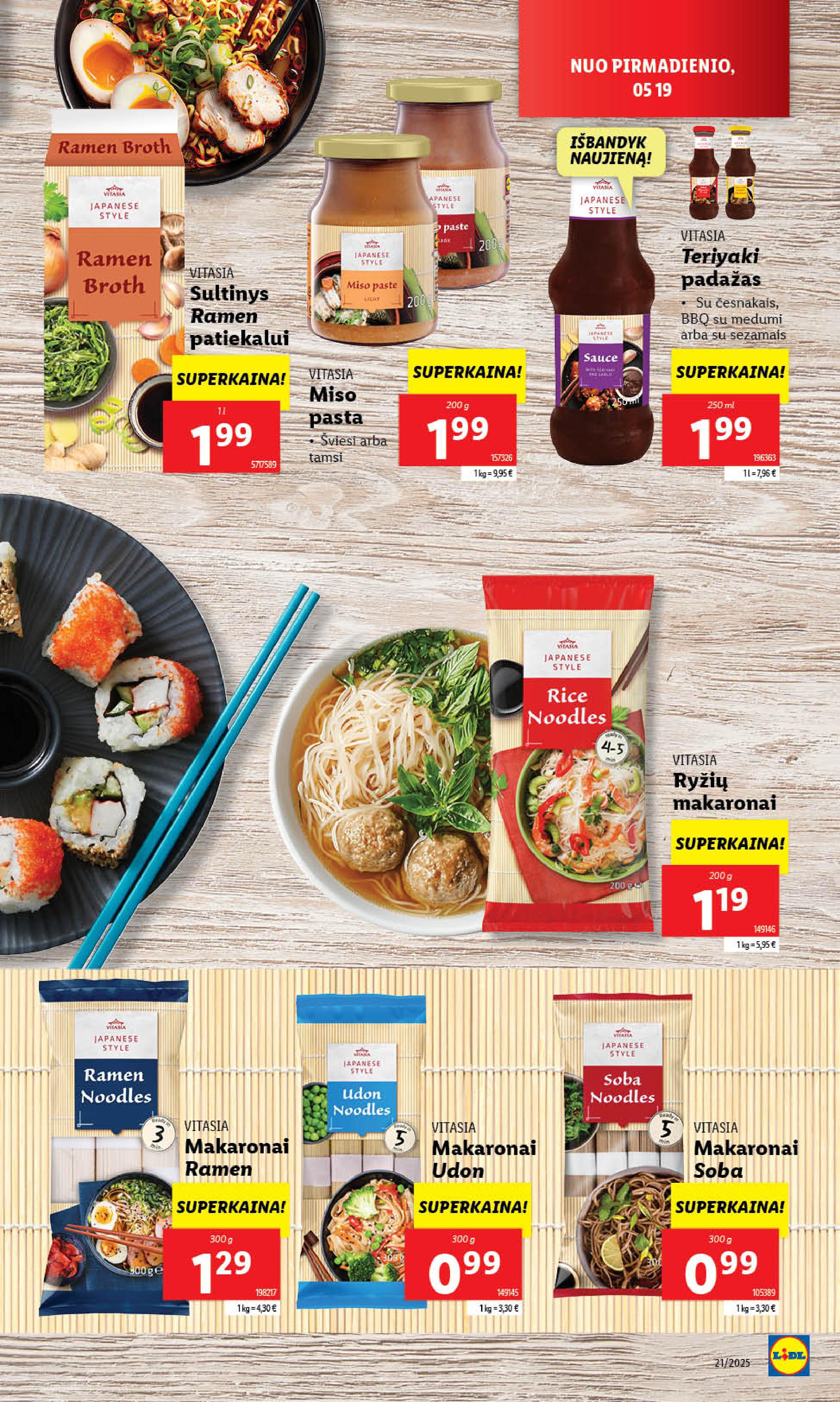 Naujausias LIDL kaininis katalogas 2025.05.19 - 2025.05.25