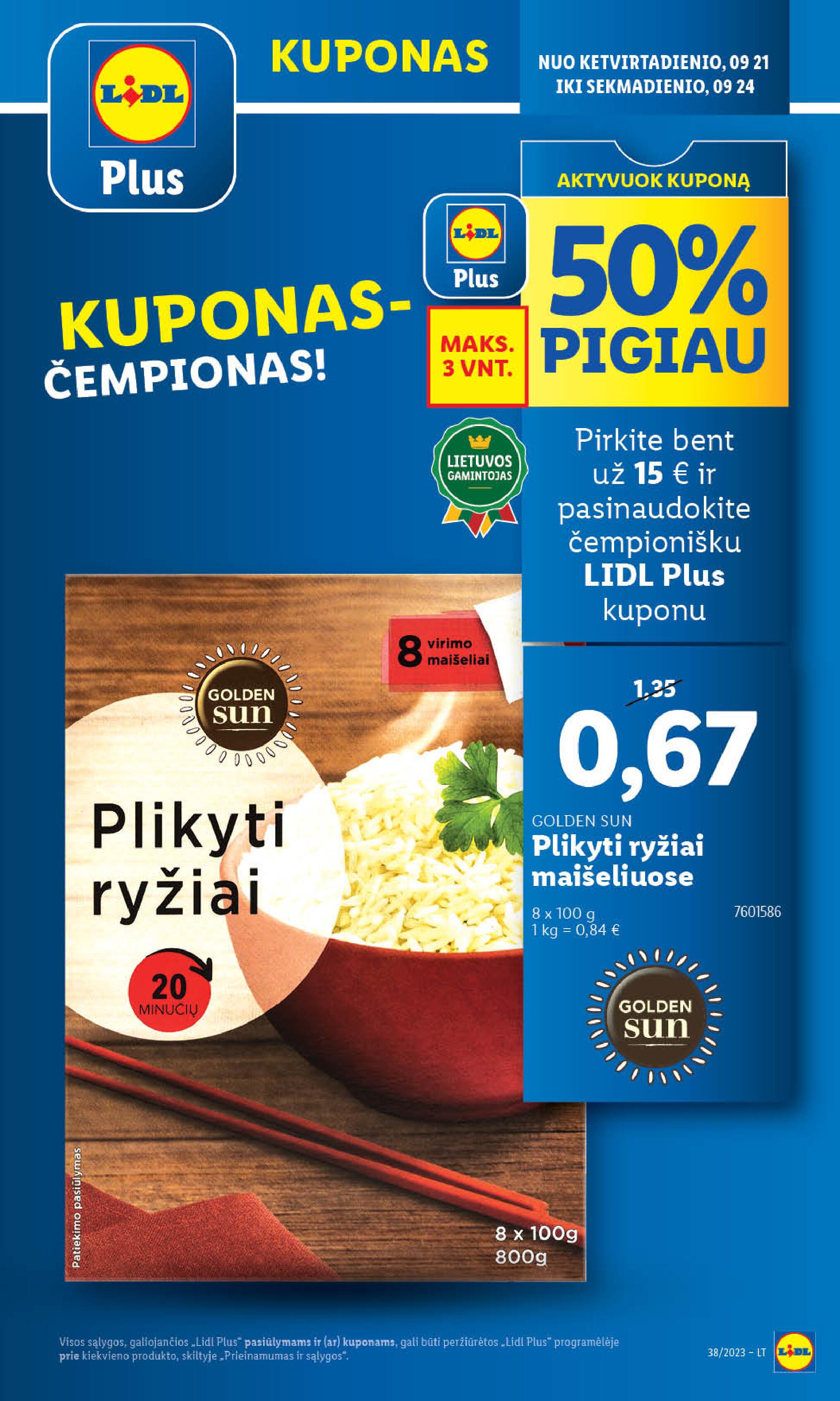Naujausias LIDL kaininis katalogas 2023.09.18 - 2023.09.24