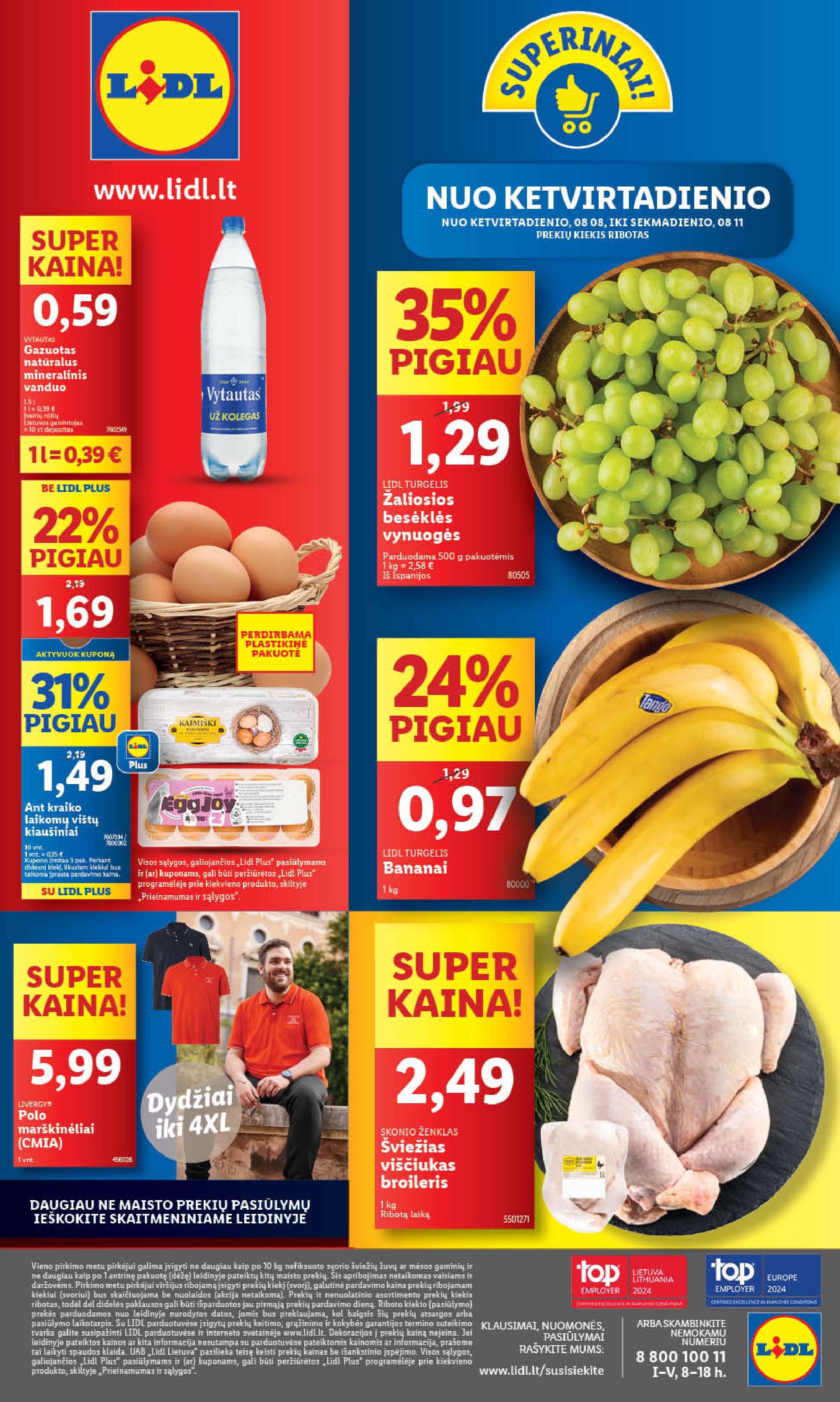 Naujausias LIDL kaininis katalogas 2024.08.05 - 2024.08.11