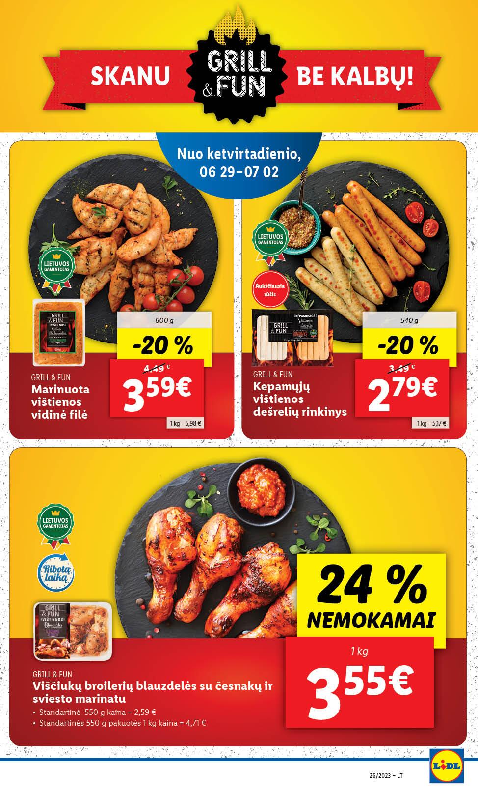 Naujausias LIDL kaininis katalogas 2023.06.26 - 2023.07.02