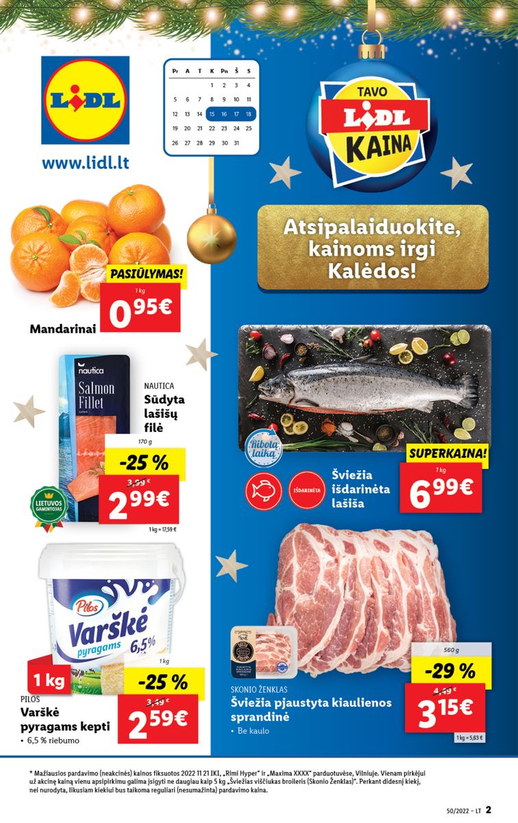 Naujausias LIDL kaininis katalogas 2022.12.12 - 2022.12.18