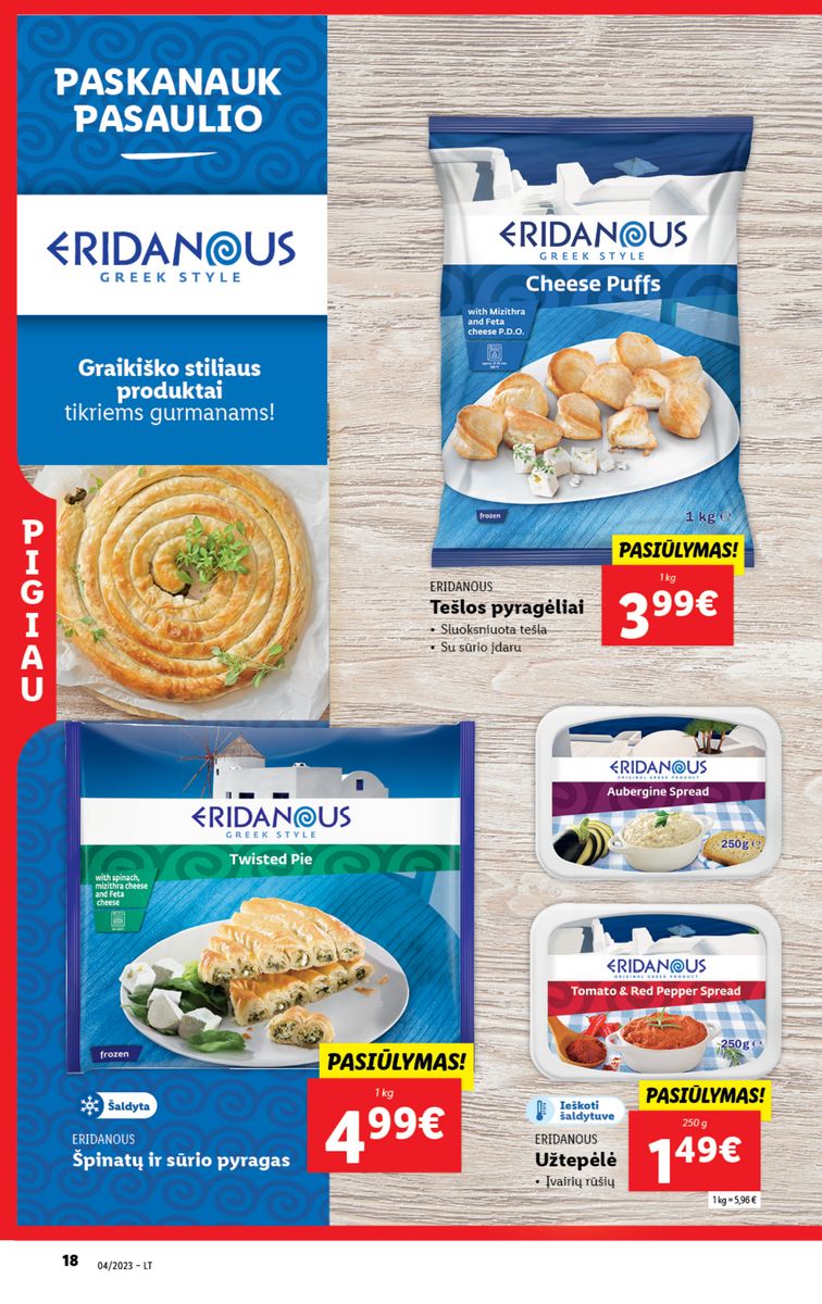 Naujausias LIDL kaininis katalogas 2023.01.23 - 2023.01.29