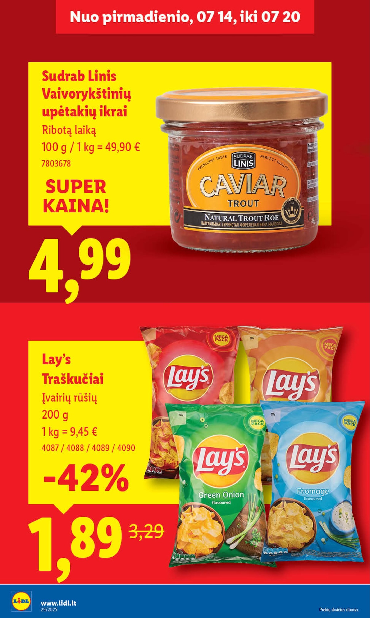 Naujausias LIDL kaininis katalogas 2025.07.14 - 2025.07.20