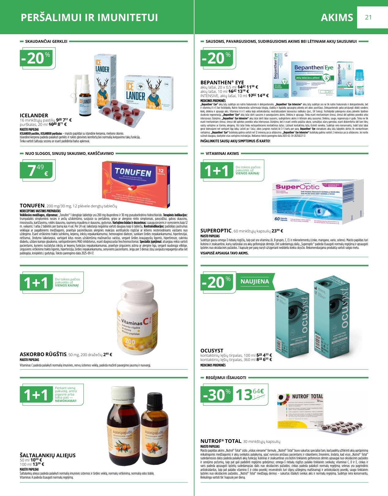 NORFOS vaistinės akcijų ir nuolaidų leidinys 2026.03.01 - 2026.03.31