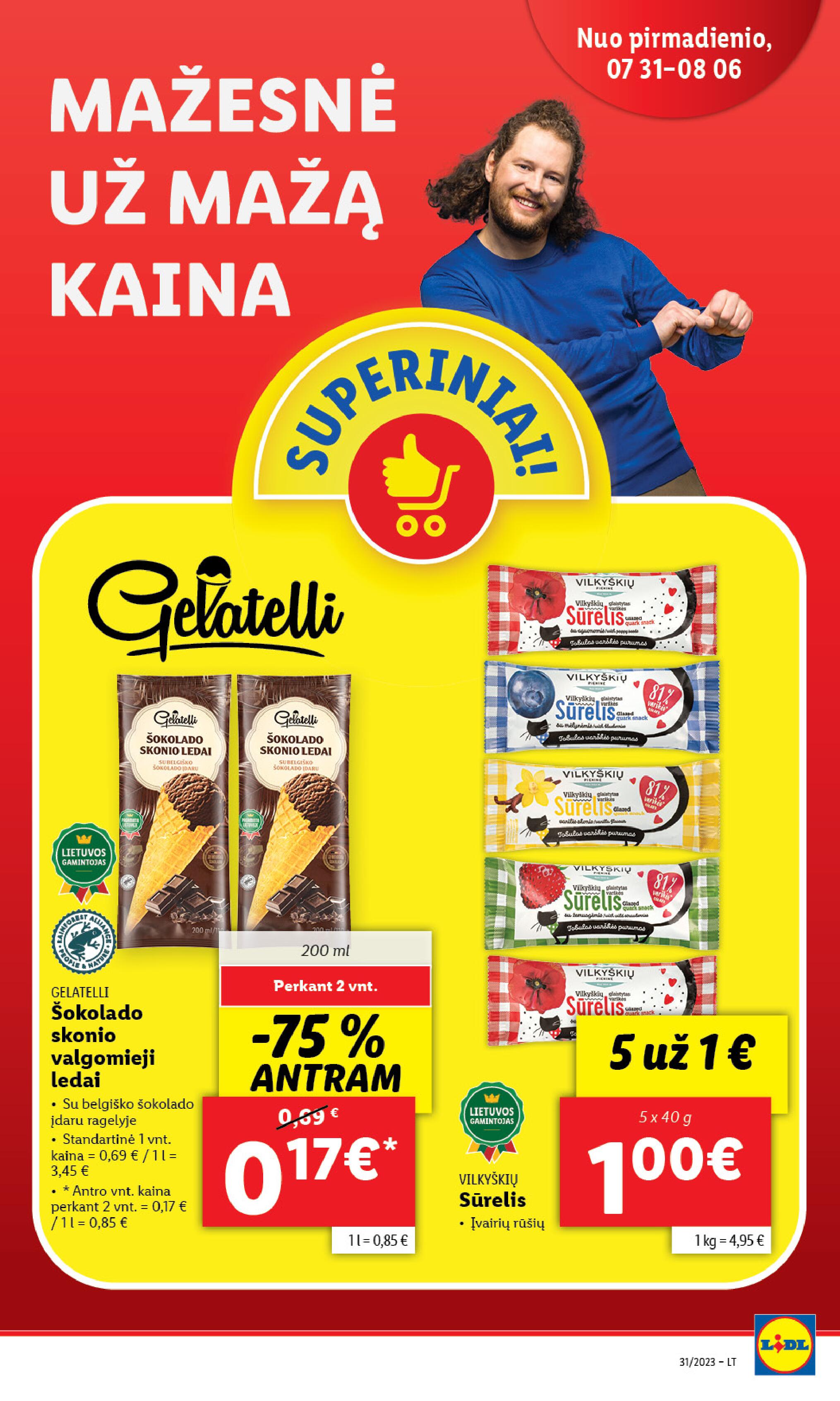 Naujausias LIDL kaininis katalogas 2023.07.31 - 2023.08.06
