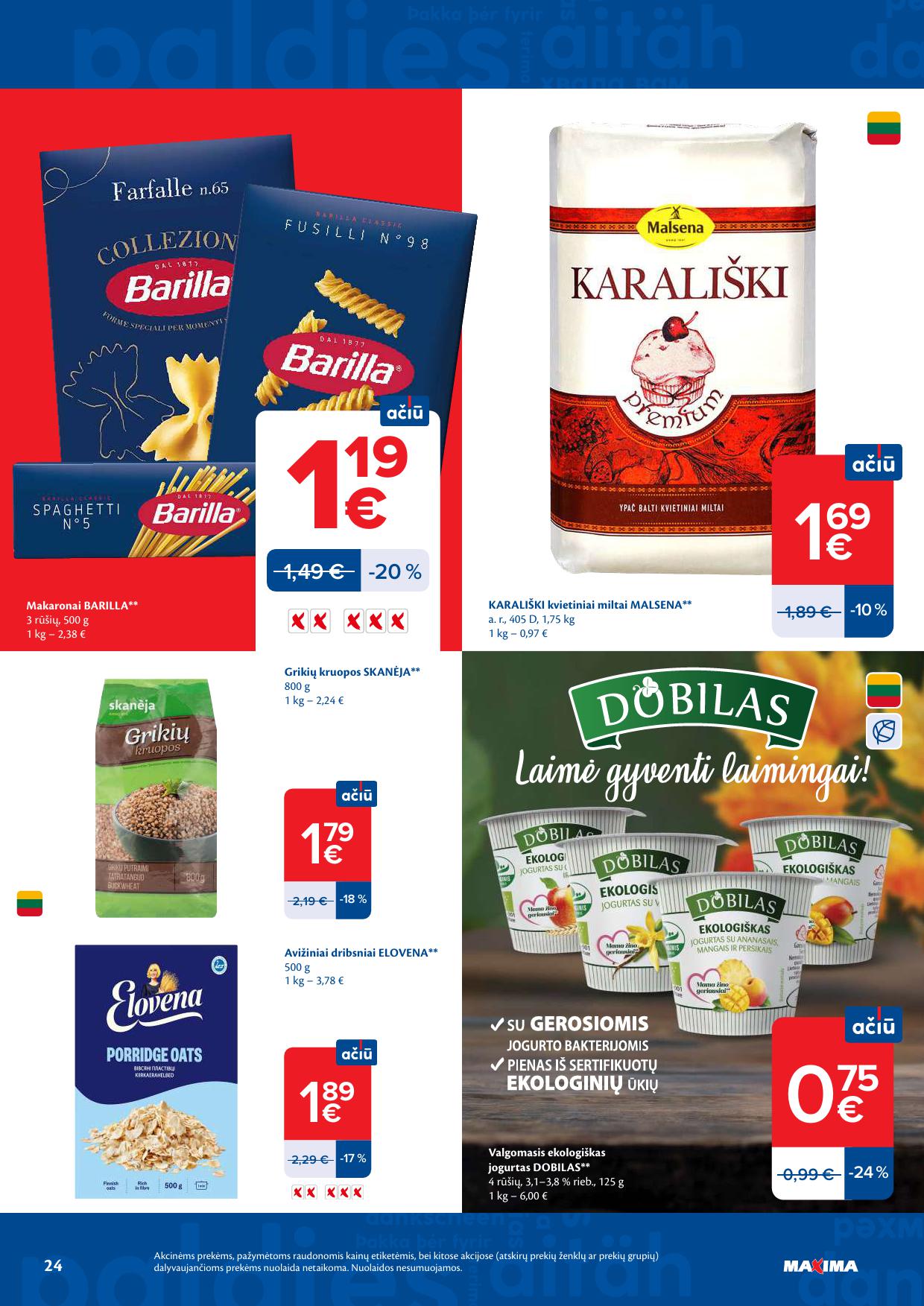 Naujausias MAXIMA kaininis katalogas 2026.09.22 - 2026.09.28