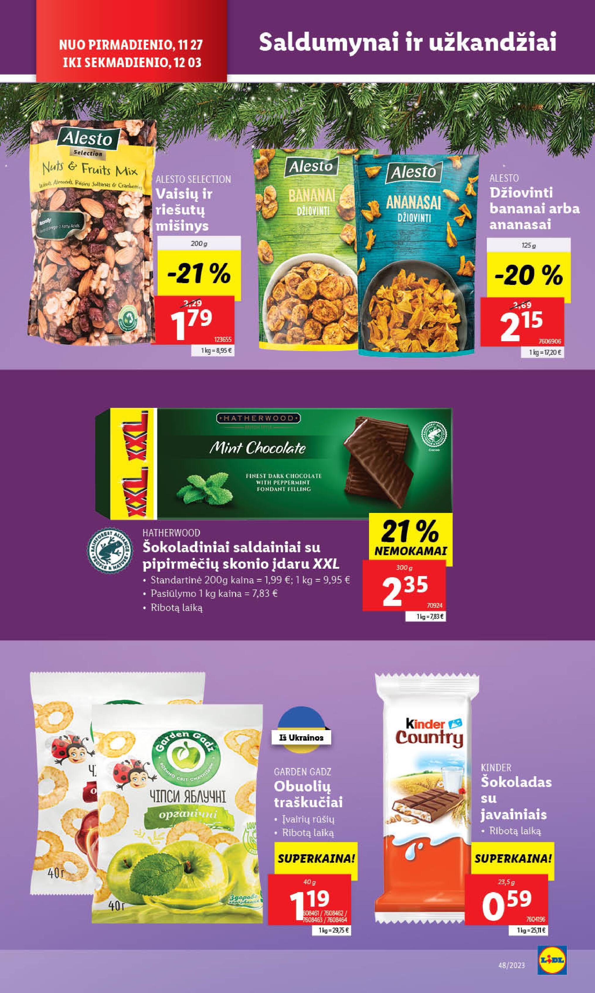 LIDL maisto prekių leidinukas nuo ketvirtadienio 11.30 - 12.03