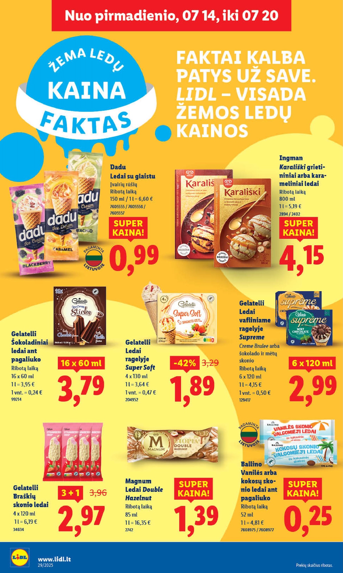 Naujausias LIDL kaininis katalogas 2025.07.14 - 2025.07.20
