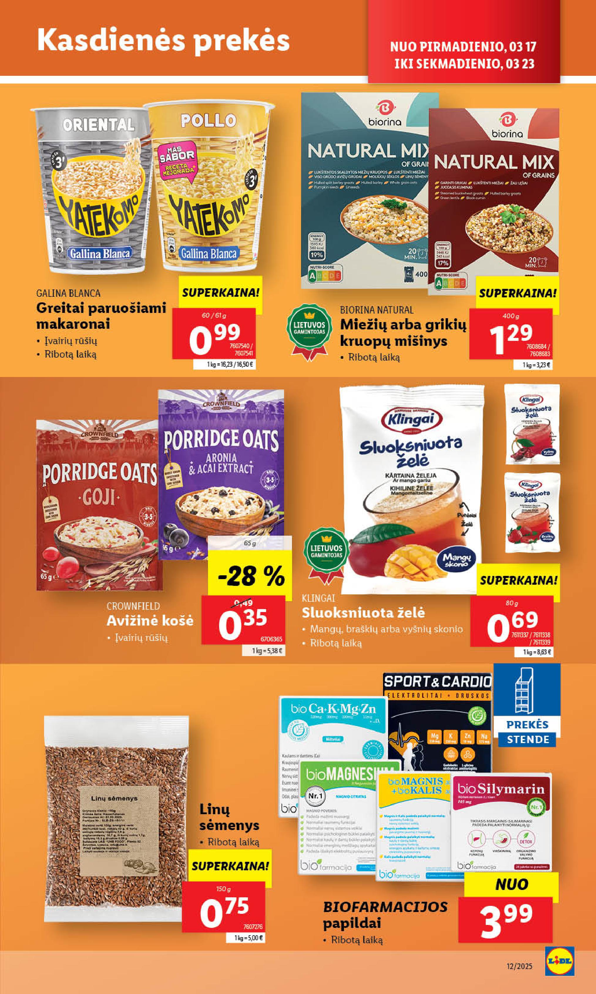Naujausias LIDL kaininis katalogas 2025.03.17 - 2025.03.23