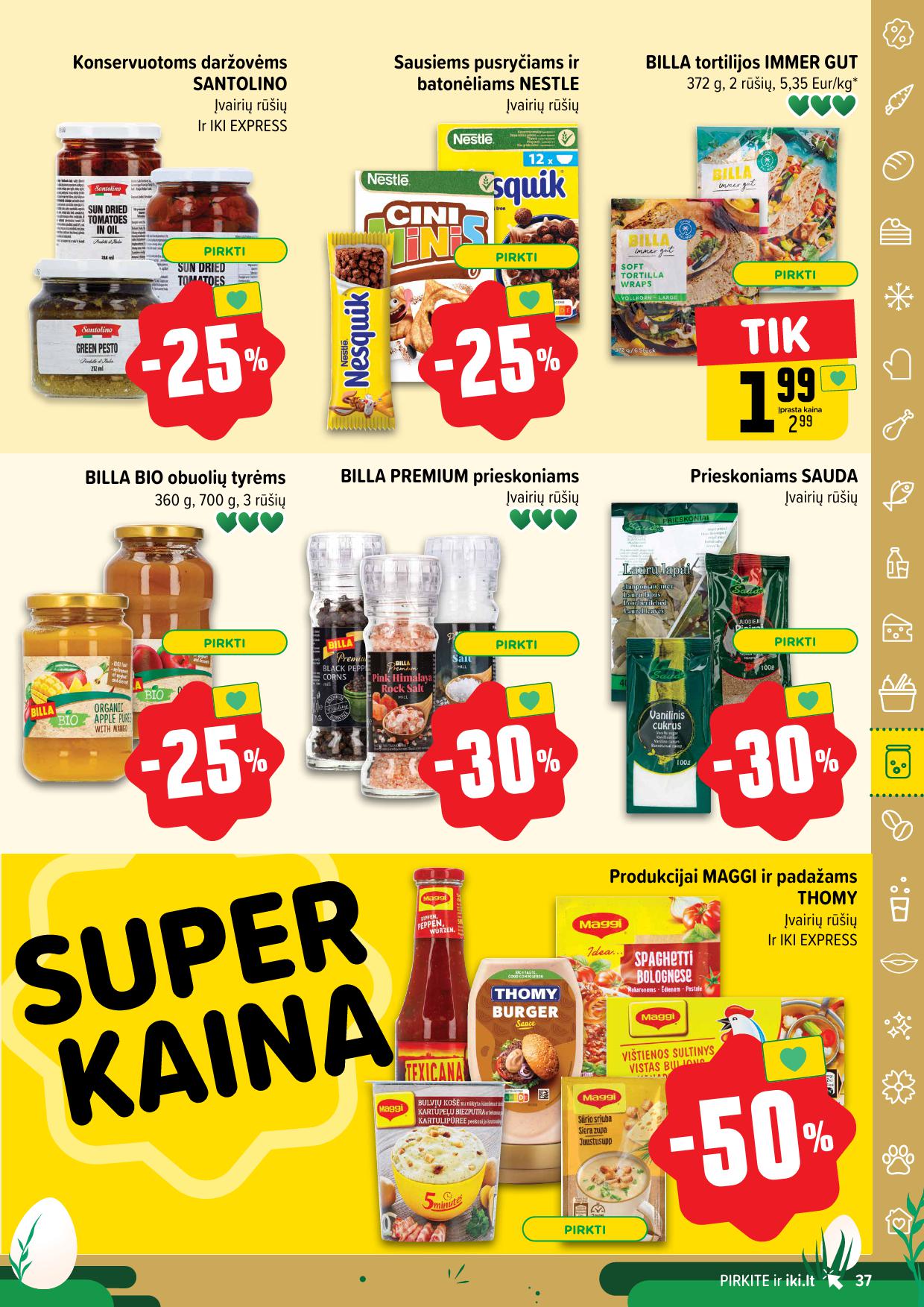 Naujausias IKI kaininis katalogas 2025.03.31 - 2025.04.06