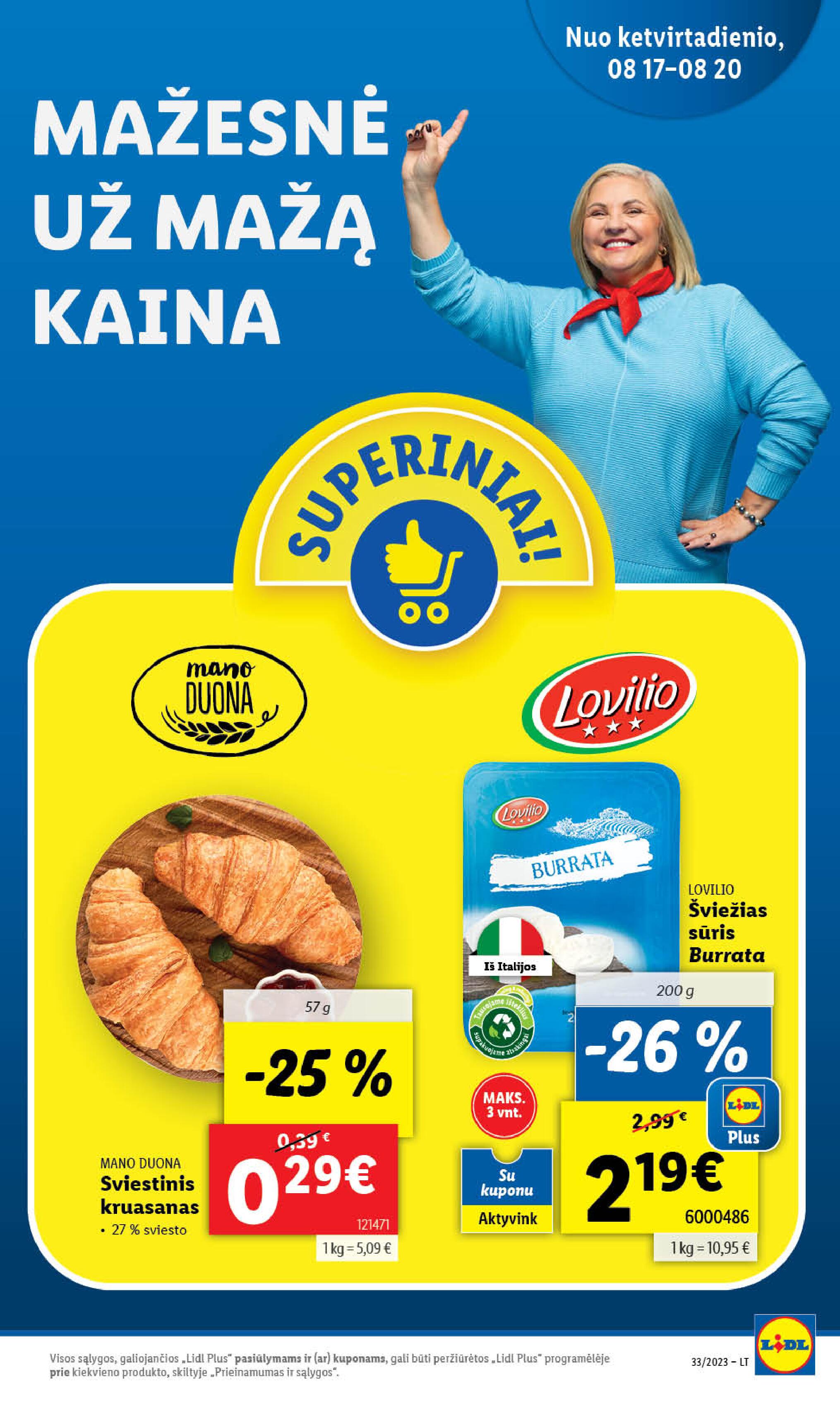 Naujausias LIDL kaininis katalogas 2023.08.14 - 2023.08.20