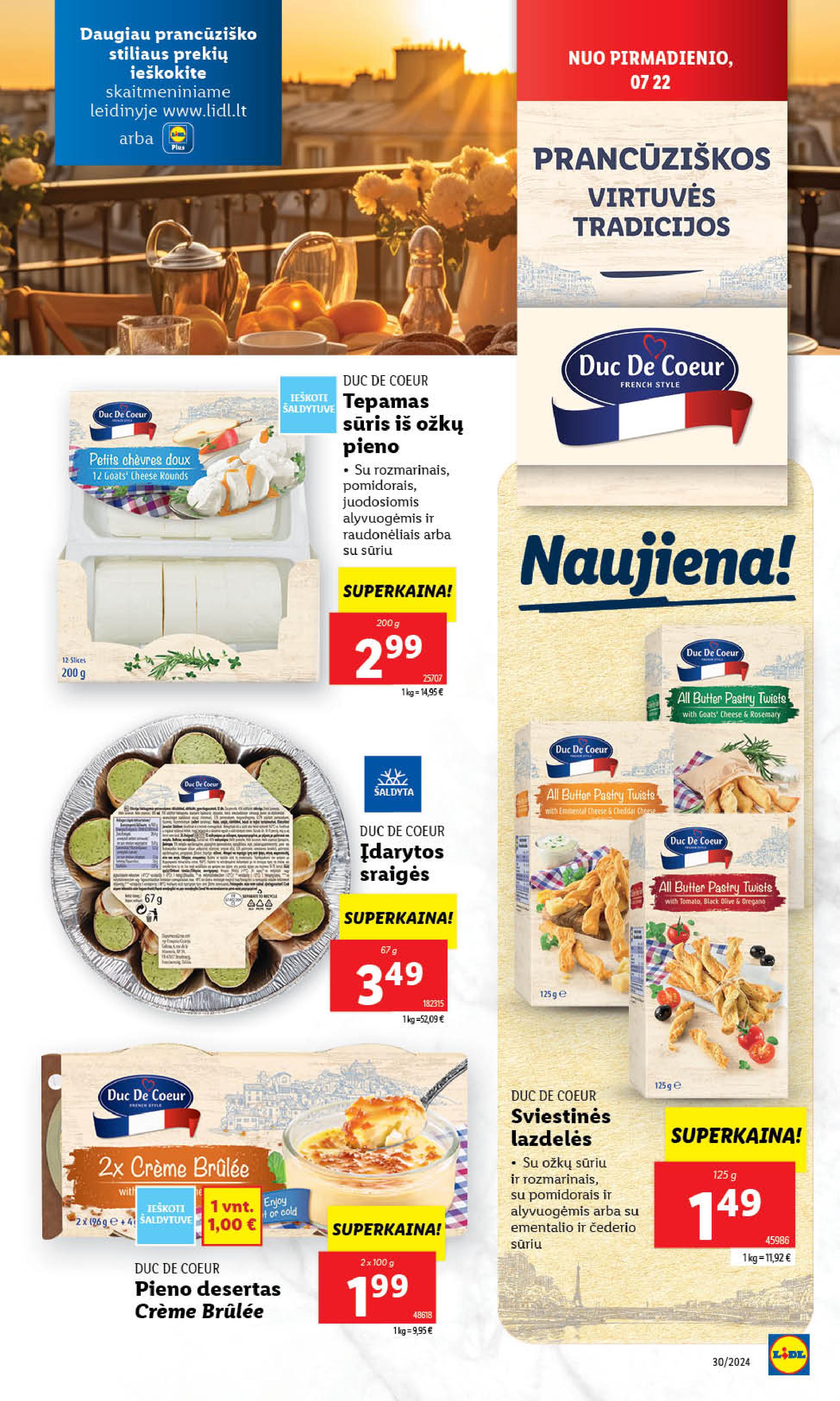 Naujausias LIDL kaininis katalogas 2024.07.22 - 2024.07.28