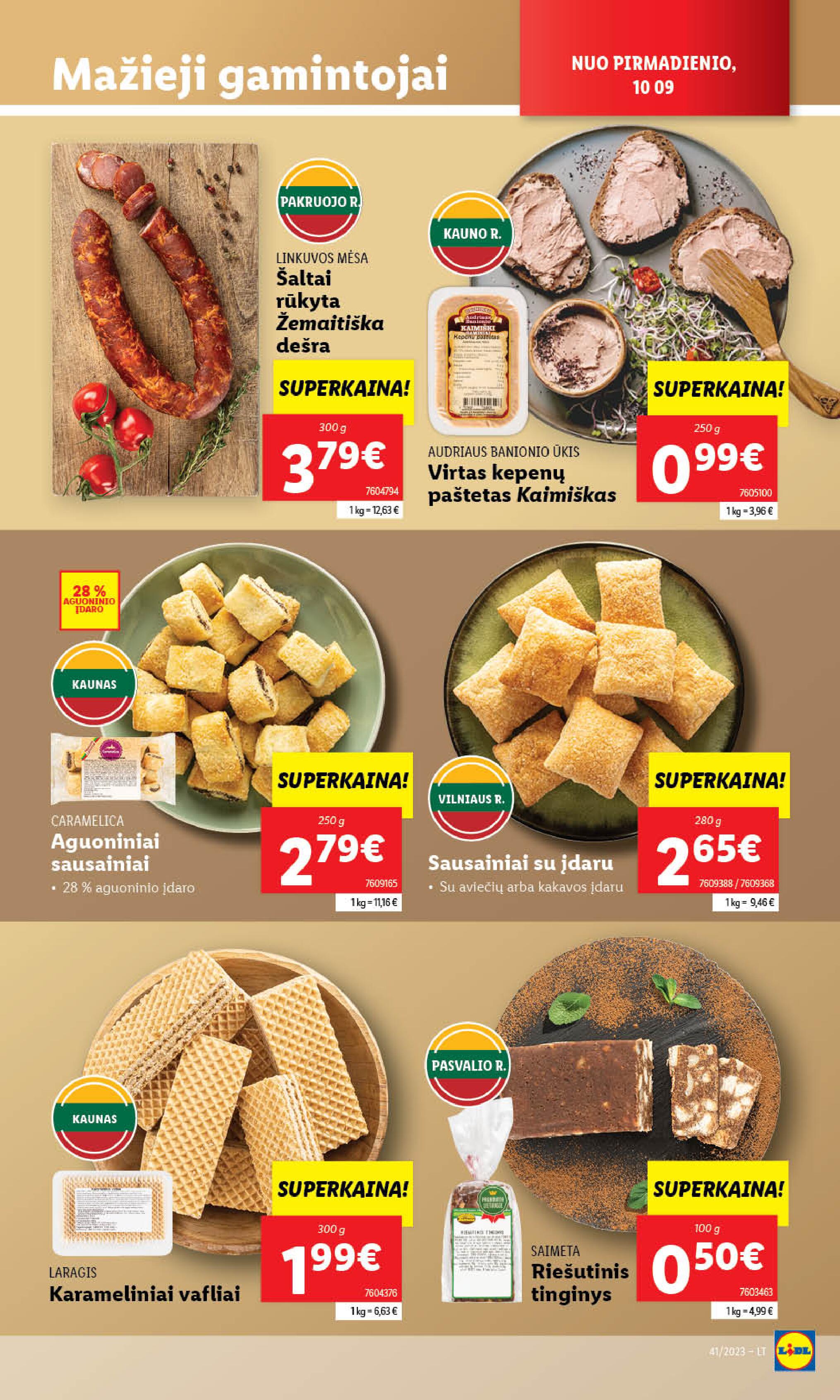 Naujausias LIDL kaininis katalogas 2023.10.09 - 2023.10.15