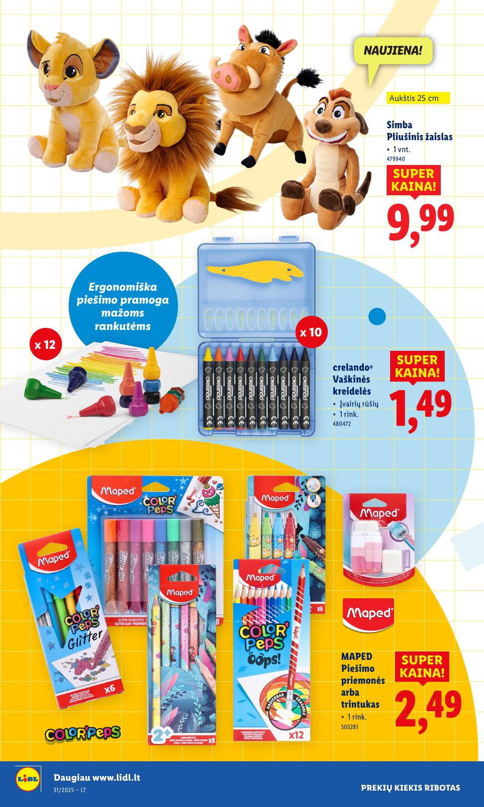 LIDL ne maisto prekių leidinys 2025.07.28 - 2025.08.03