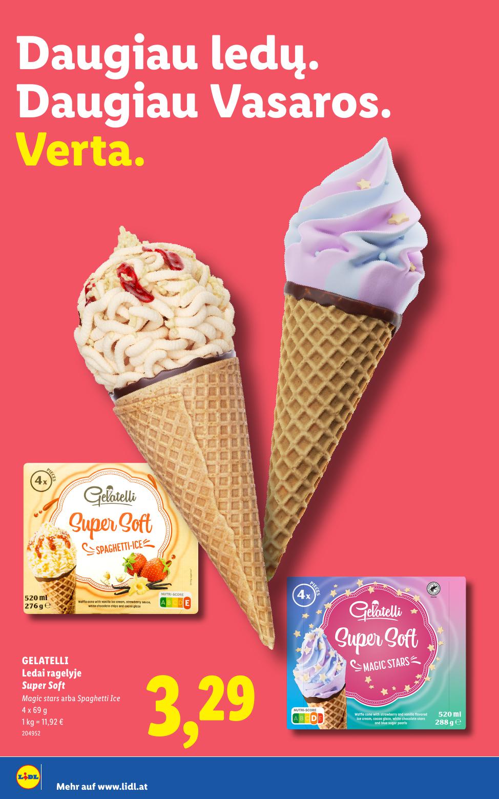 LIDL katalogas "Daugiau ledų, daugiau vasaros"