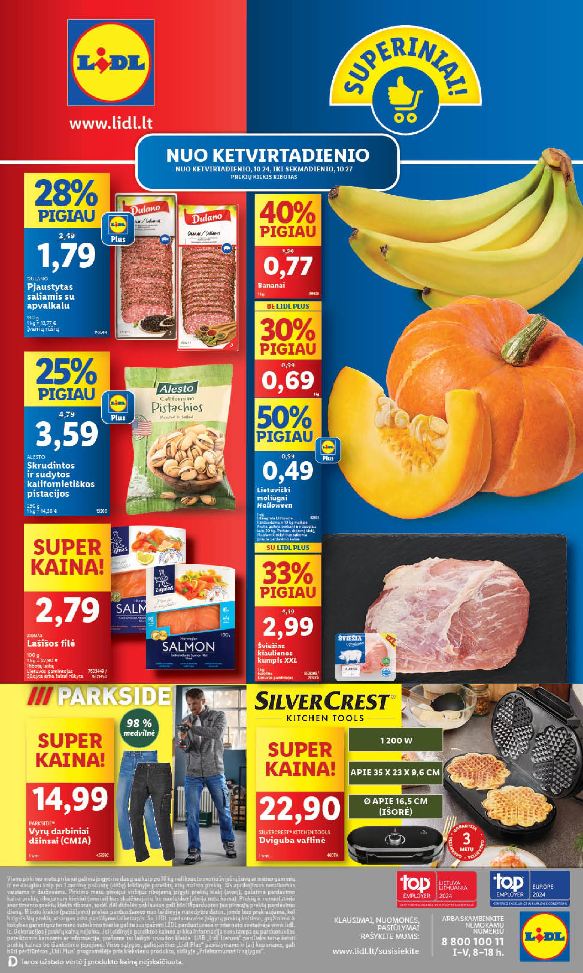 Naujausias LIDL kaininis katalogas 2024.10.21 - 2024.10.27