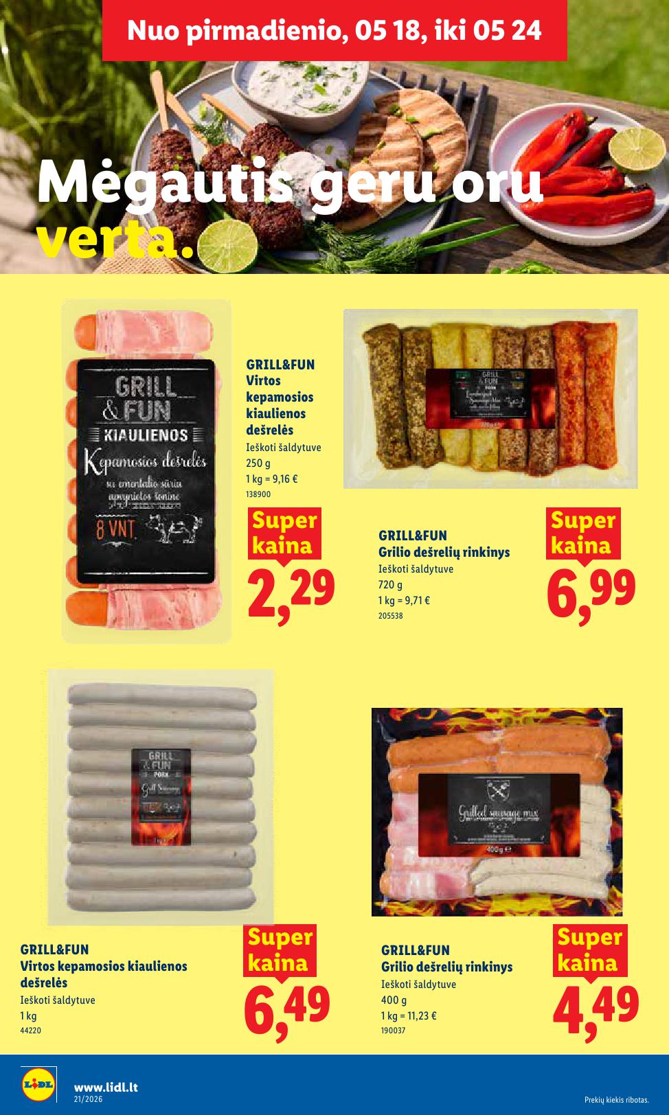 Naujausias LIDL kaininis katalogas 2026.05.18 - 2026.05.24