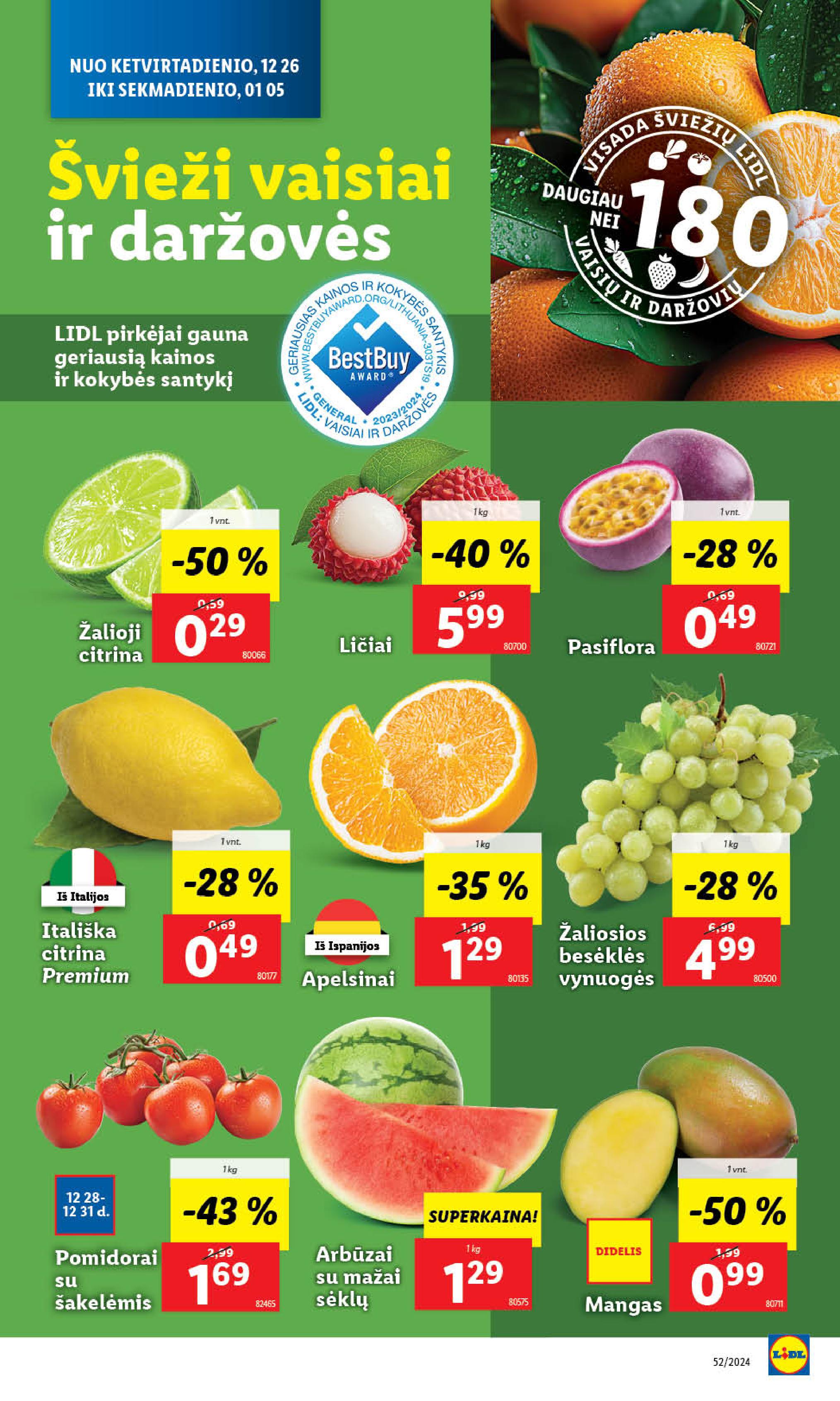 Naujausias LIDL kaininis katalogas 2024.12.26 - 2025.01.05