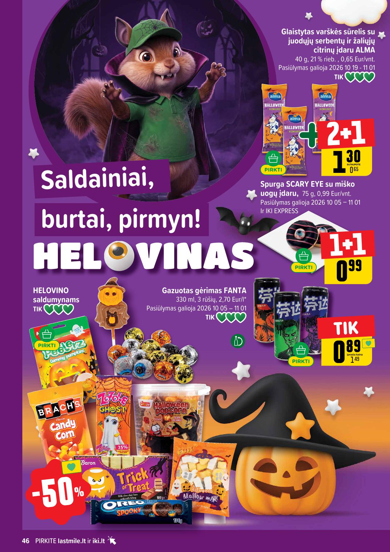 Naujausias IKI kaininis katalogas 2026.10.26 - 2026.11.01