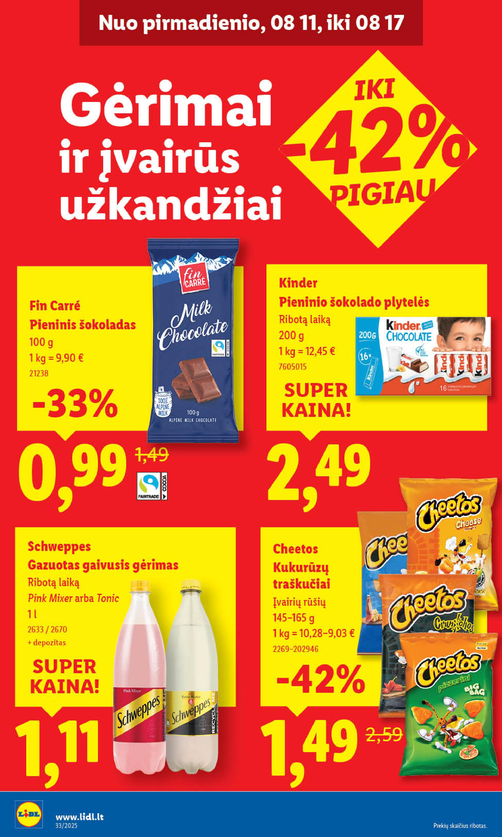 Naujausias LIDL kaininis katalogas 2025.08.11 - 2025.08.17