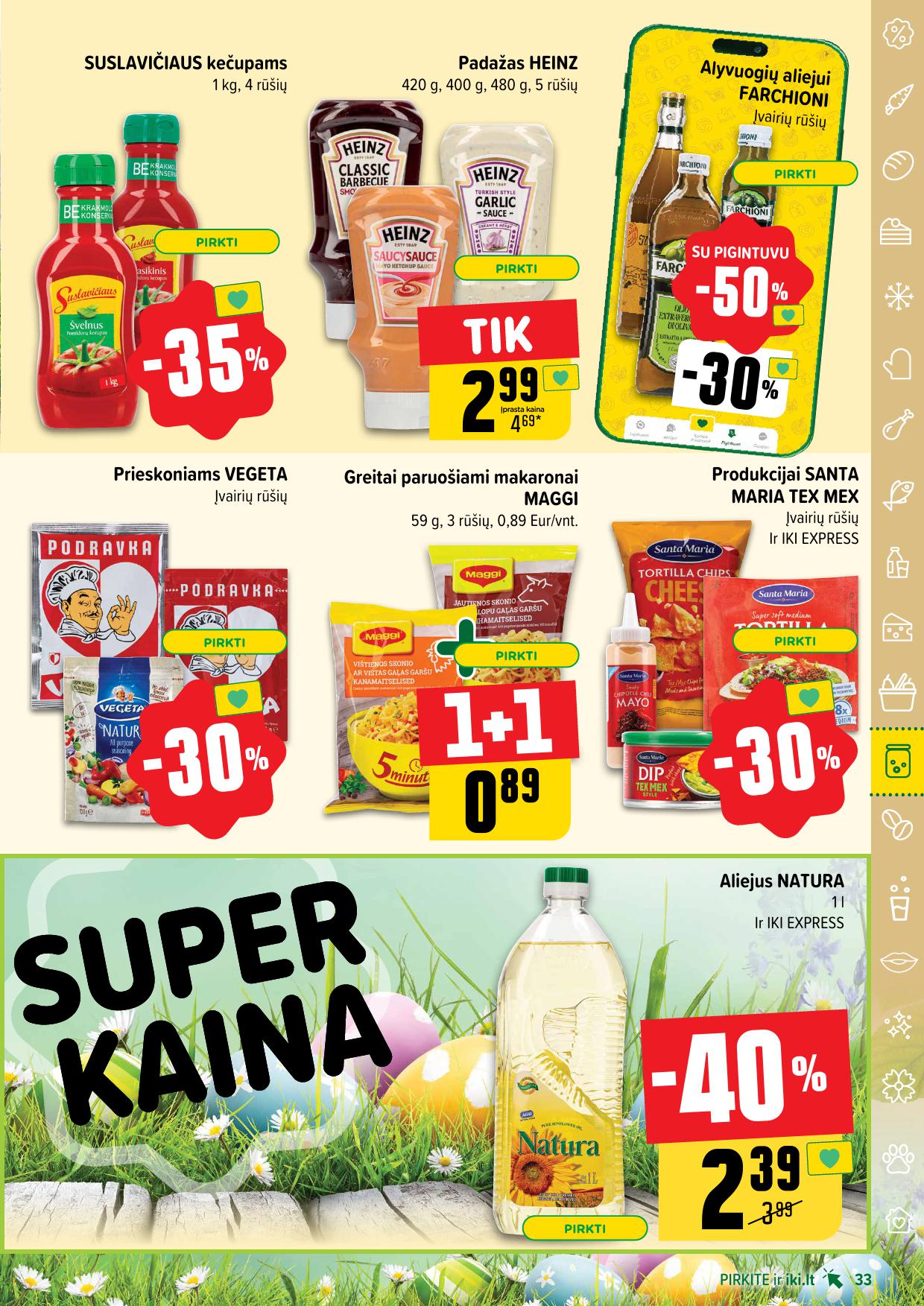 Naujausias IKI kaininis katalogas 2025.04.14 - 2025.04.19