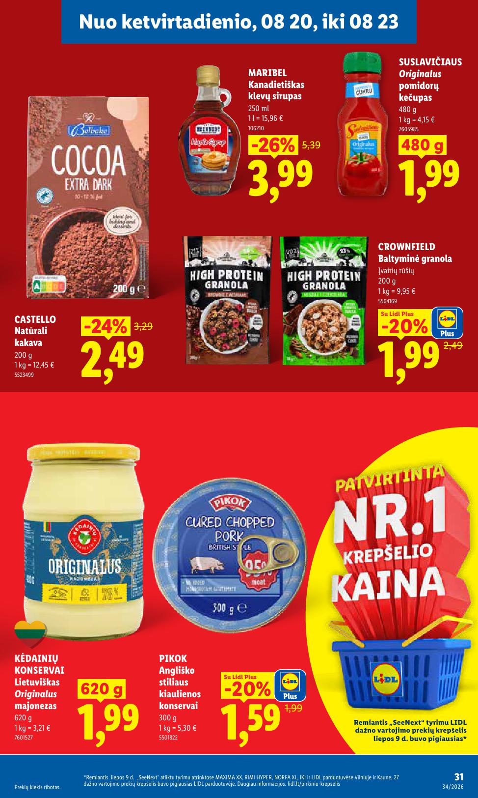 Naujausias LIDL kaininis katalogas 2026.08.17 - 2026.08.23