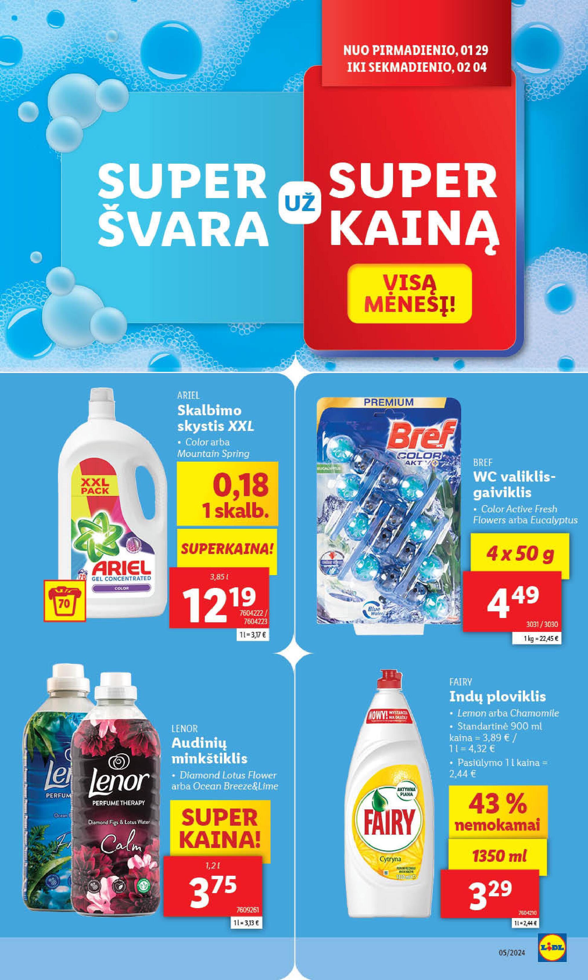 Naujausias LIDL kaininis katalogas 2024.01.29 - 2024.02.04