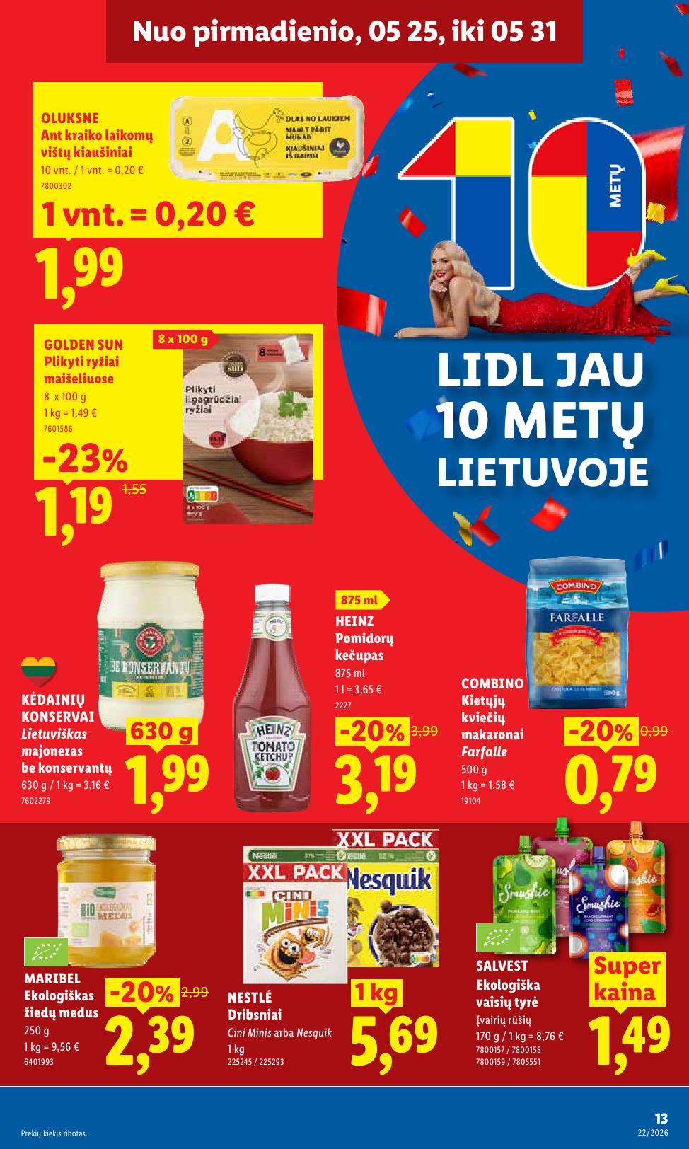 Naujausias LIDL kaininis katalogas 2026.05.25 - 2026.05.31