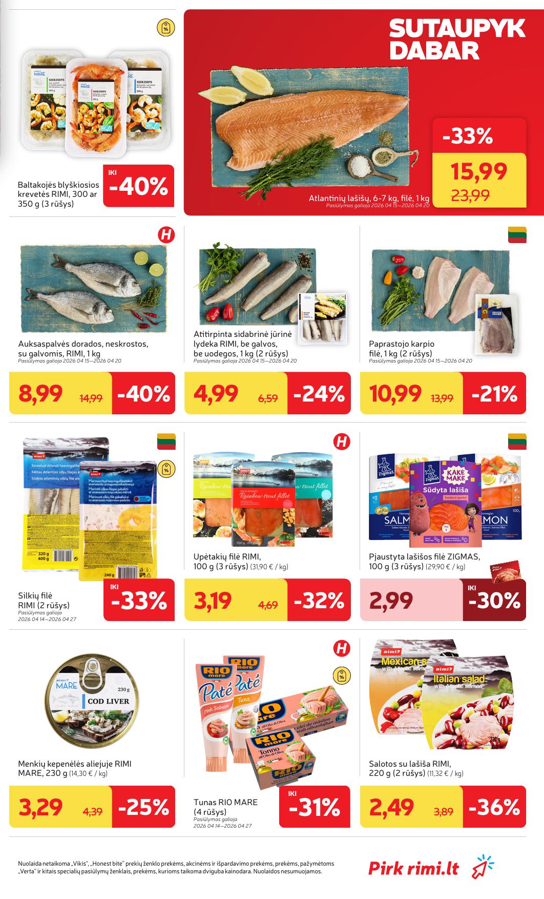 Naujausias RIMI kaininis katalogas 2026.04.14 - 2026.04.20
