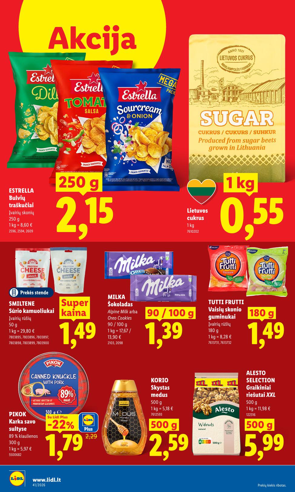 Naujausias LIDL kaininis katalogas 2026.10.05 - 2026.10.11