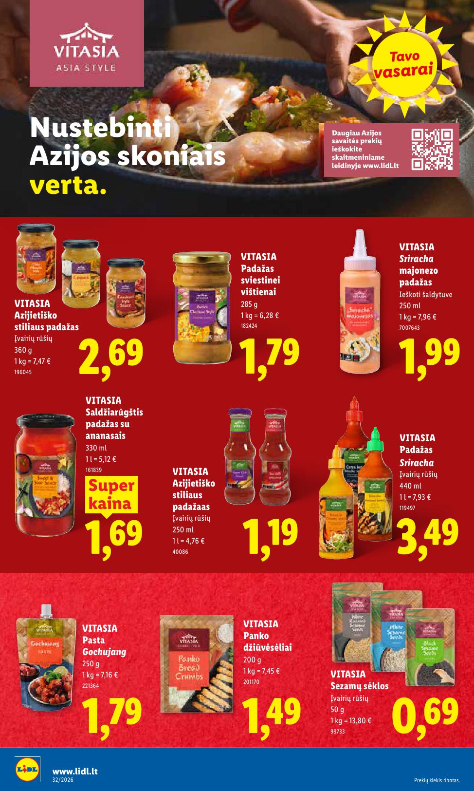 Naujausias LIDL kaininis katalogas 2026.08.03 - 2026.08.09