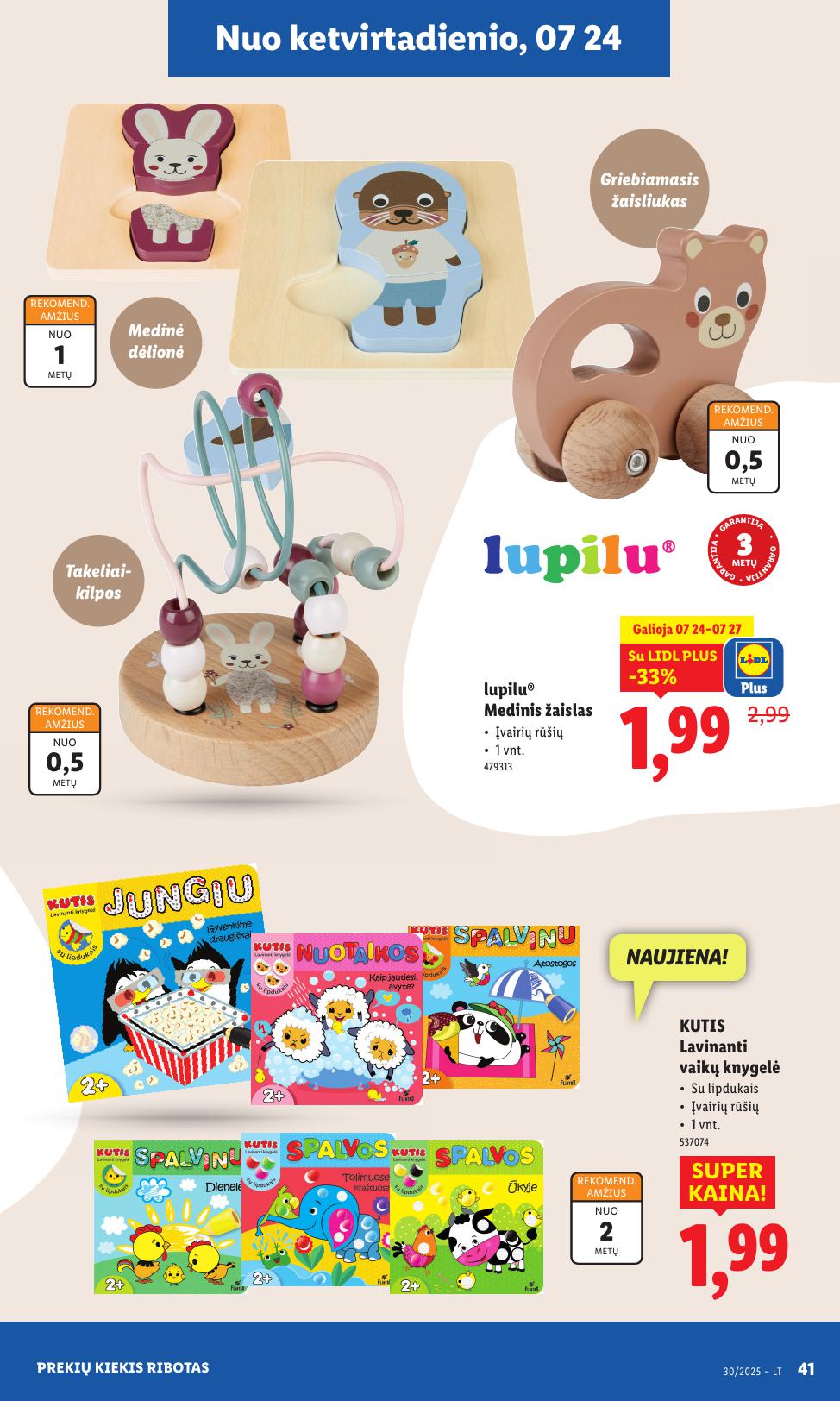 LIDL ne maisto prekių leidinys 2025.07.21 - 2025.07.27