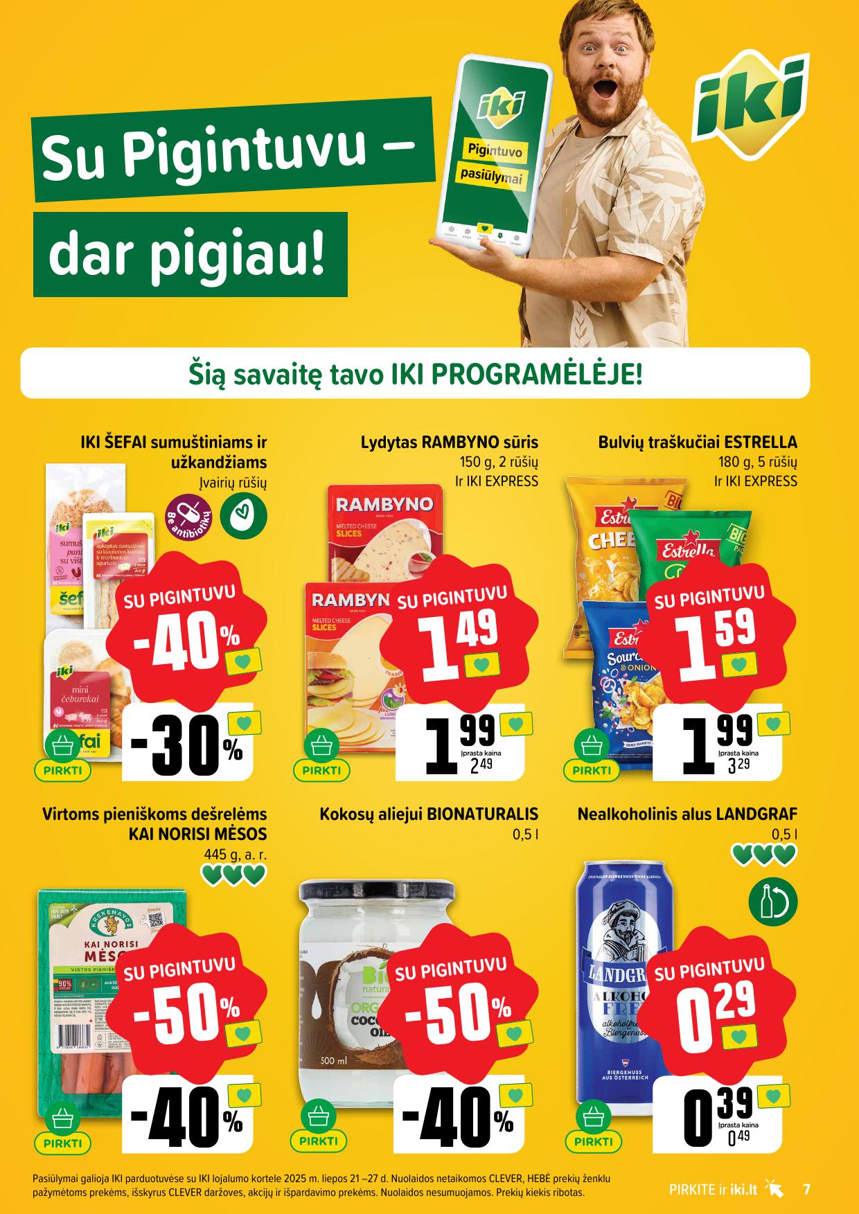 IKI SAVAITĖLĖ akcijų ir nuolaidų leidinys Nr.30 2025.07.21 - 2025.07.27