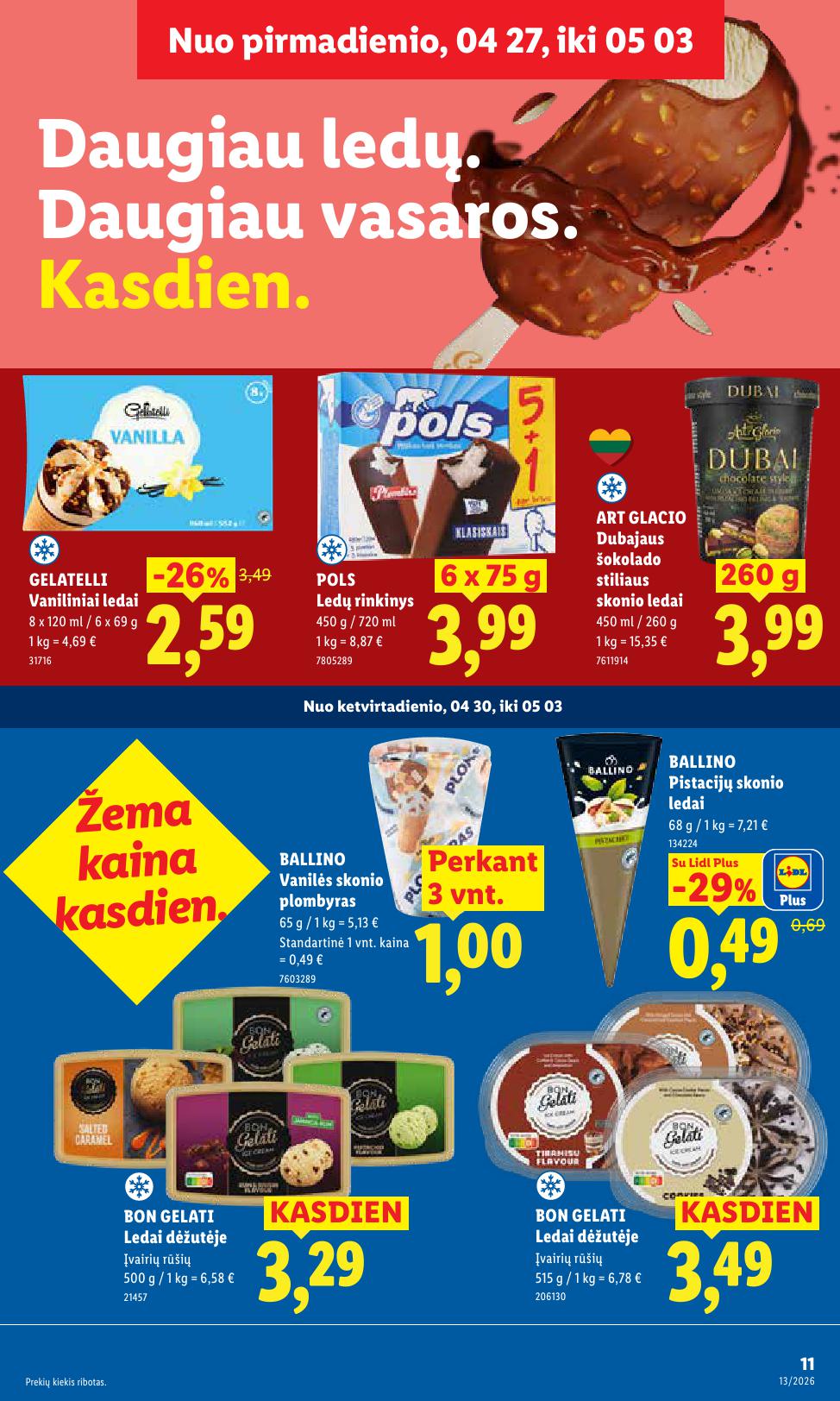 Naujausias LIDL kaininis katalogas 2026.04.27 - 2026.05.03