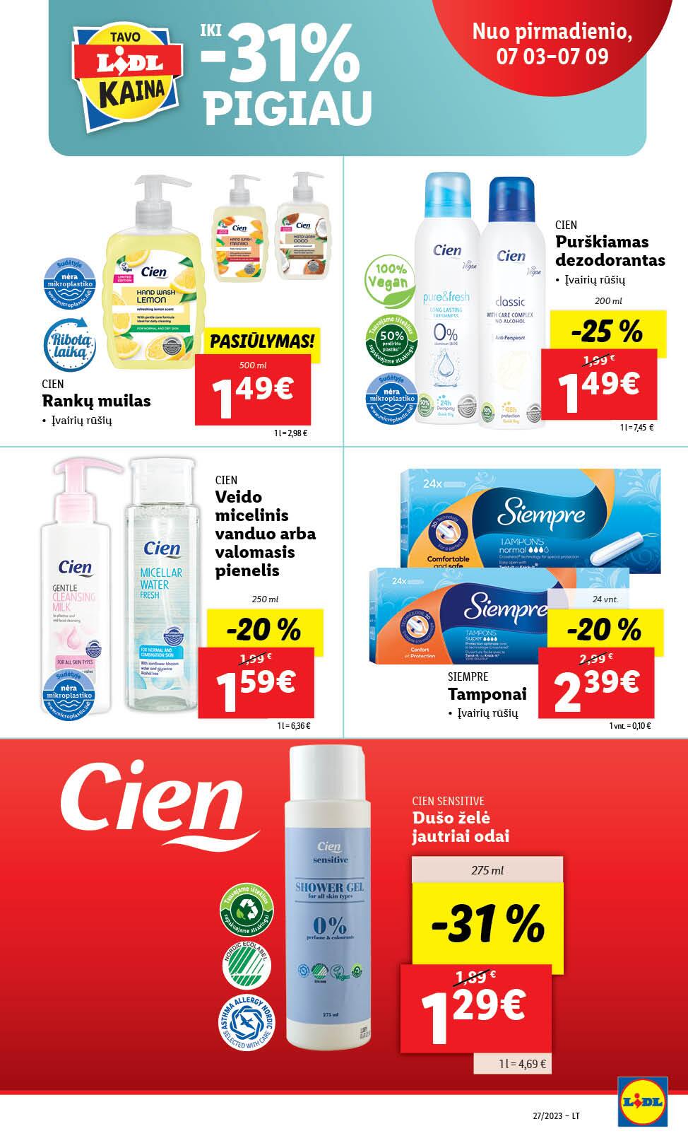 Naujausias LIDL kaininis katalogas 2023.07.03 - 2023.07.09
