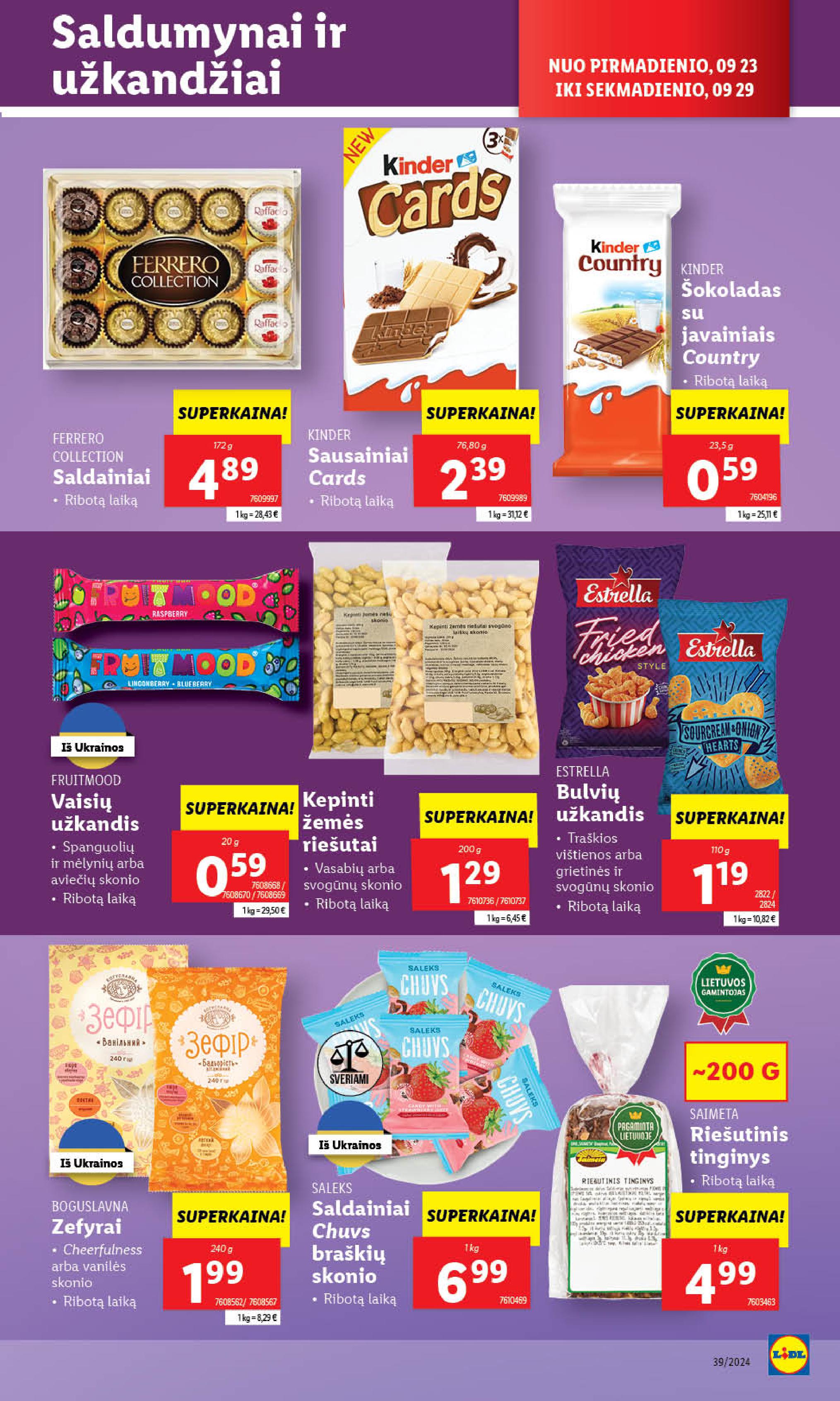 Naujausias LIDL kaininis katalogas 2024.09.23 - 2024.09.29