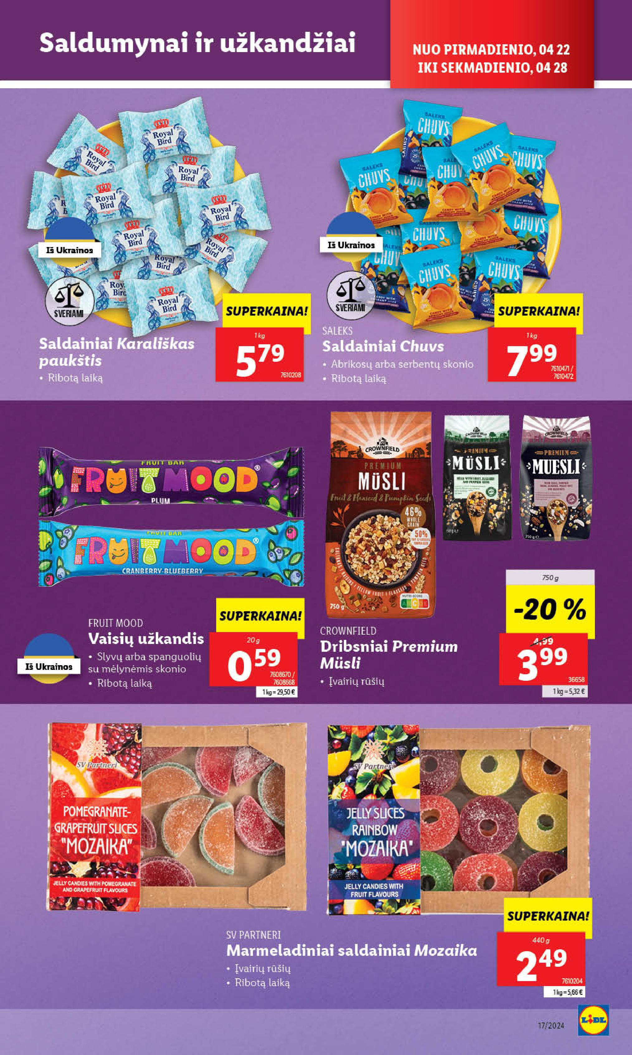 Naujausias LIDL kaininis katalogas 2024.04.22 - 2024.04.28