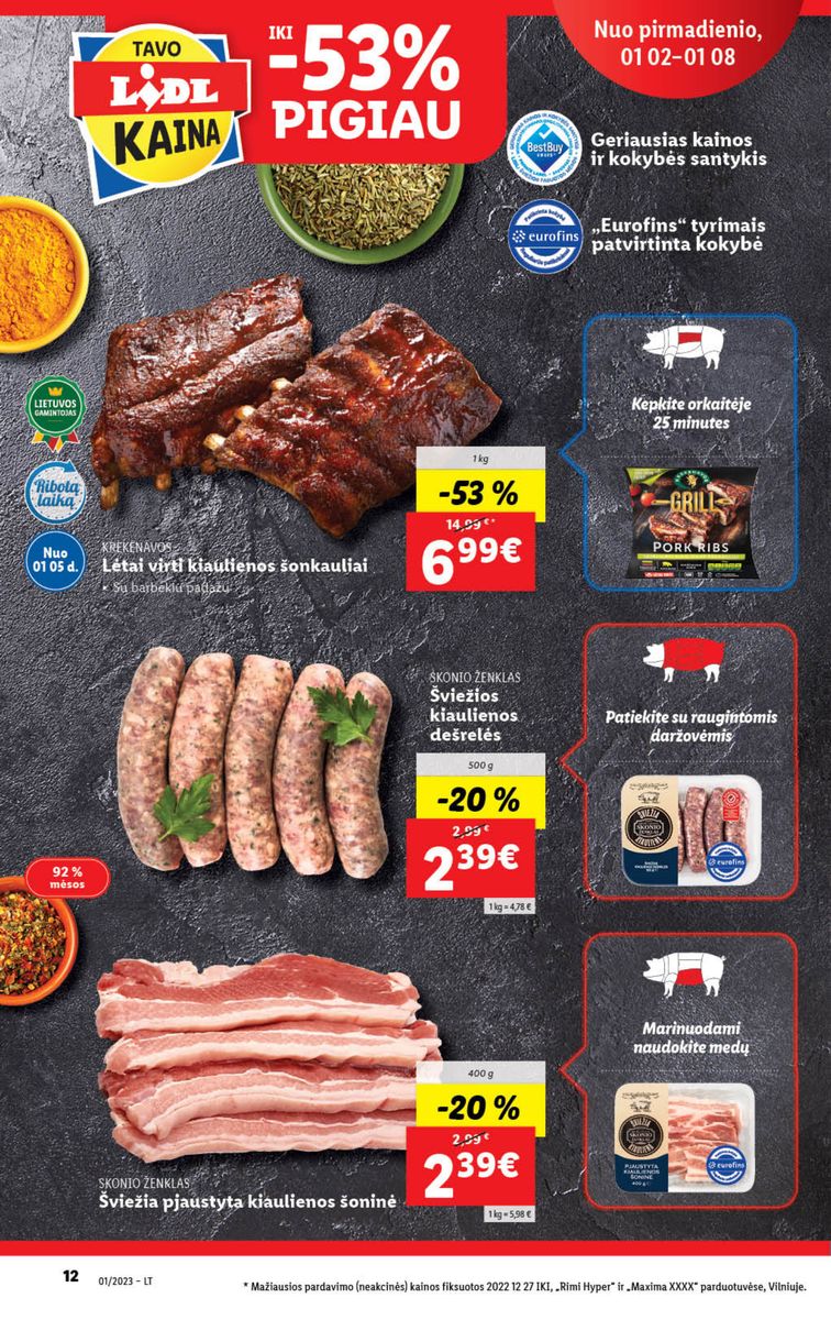Naujausias LIDL kaininis katalogas 2023.01.02 - 2023.01.08