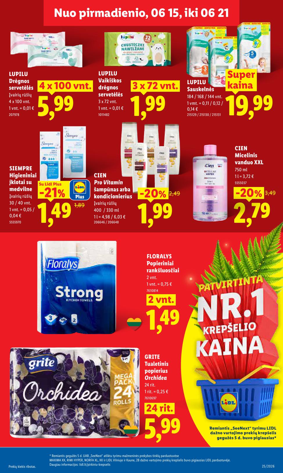 Naujausias LIDL kaininis katalogas 2026.06.15 - 2026.06.21