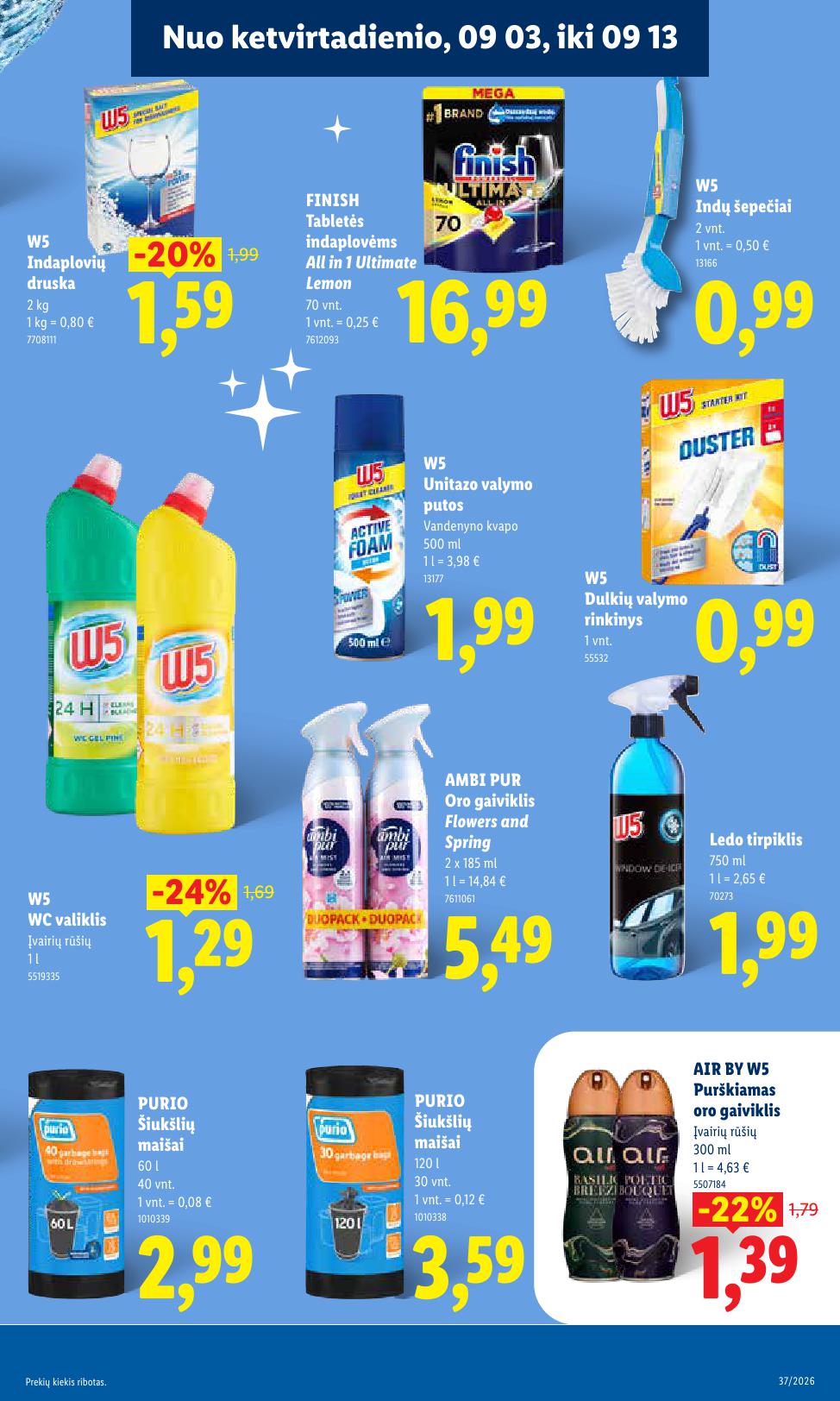 Naujausias LIDL kaininis katalogas 2026.09.07 - 2026.09.13