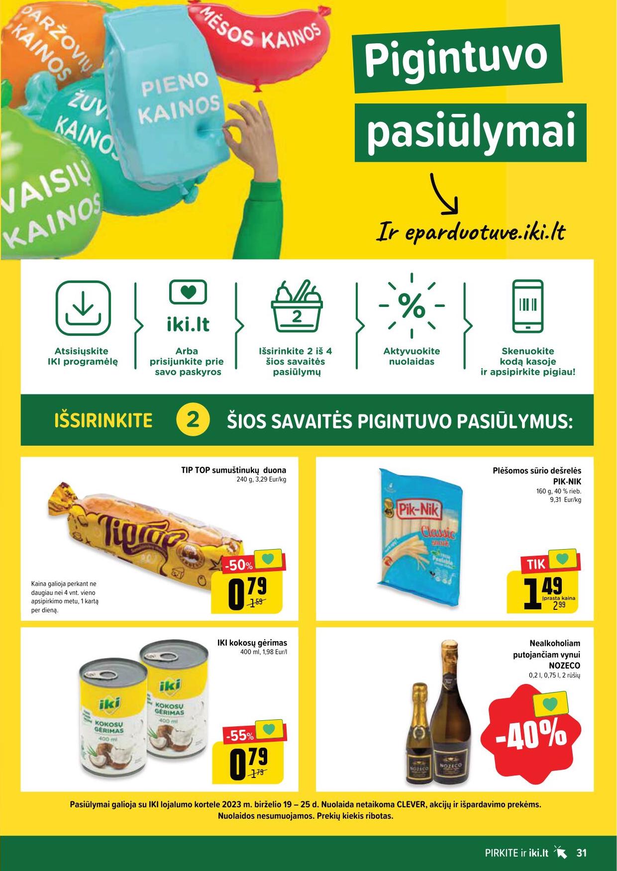 Naujausias IKI kaininis katalogas 2023.06.19 - 2023.06.25