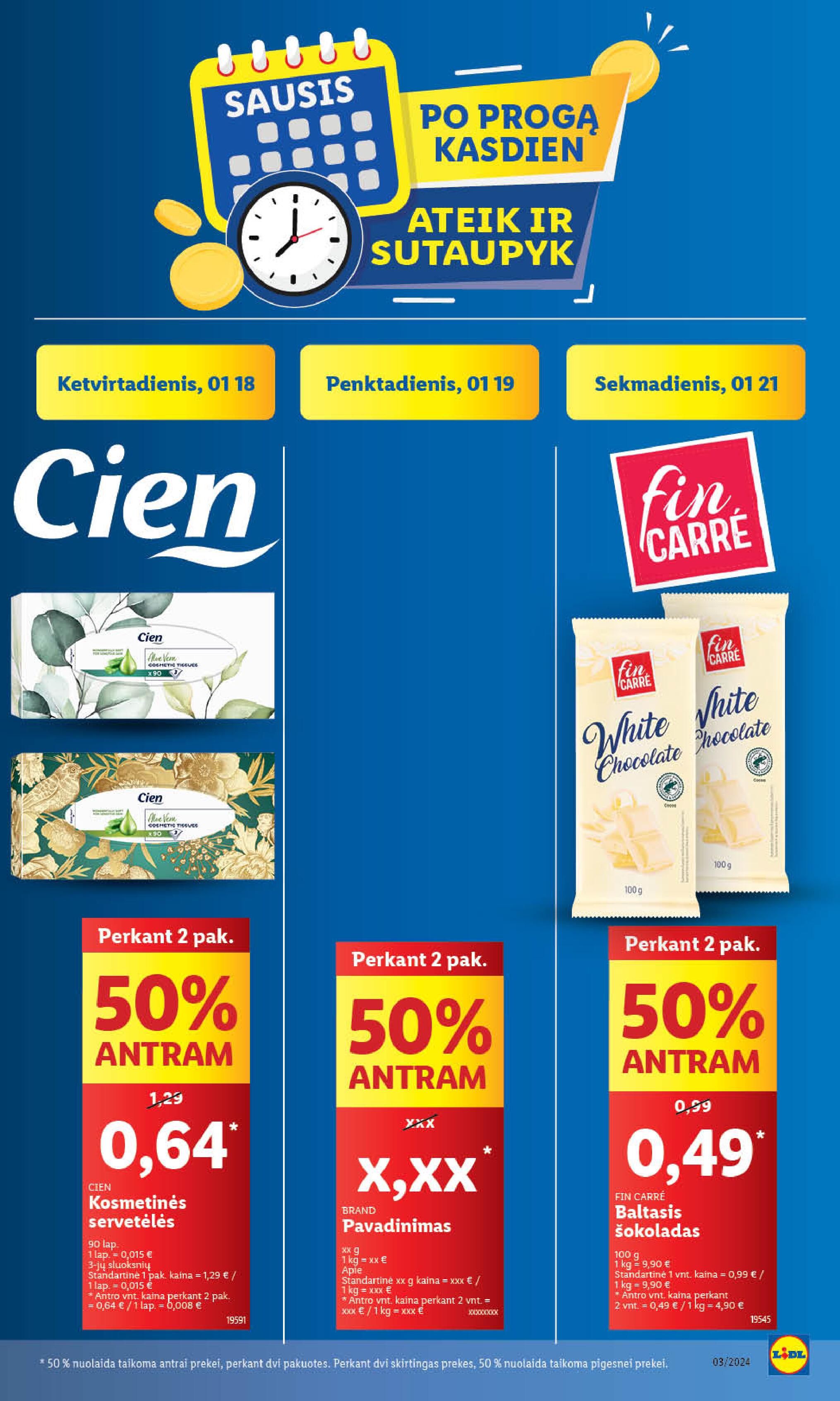 Naujausias LIDL kaininis katalogas 2024.01.15 - 2024.01.21