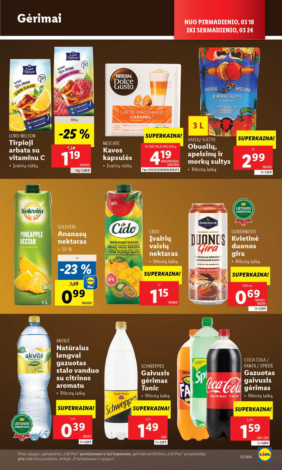 Naujausias LIDL kaininis katalogas 2024.03.18 - 2024.03.24