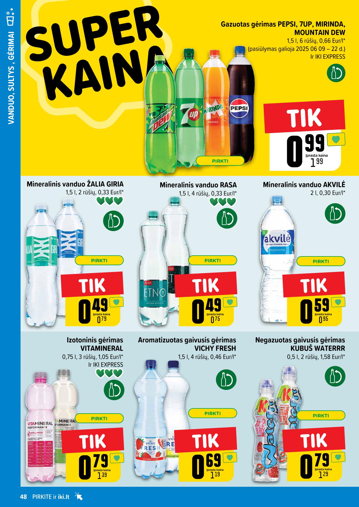 Naujausias IKI kaininis katalogas 2025.06.09 - 2025.06.15