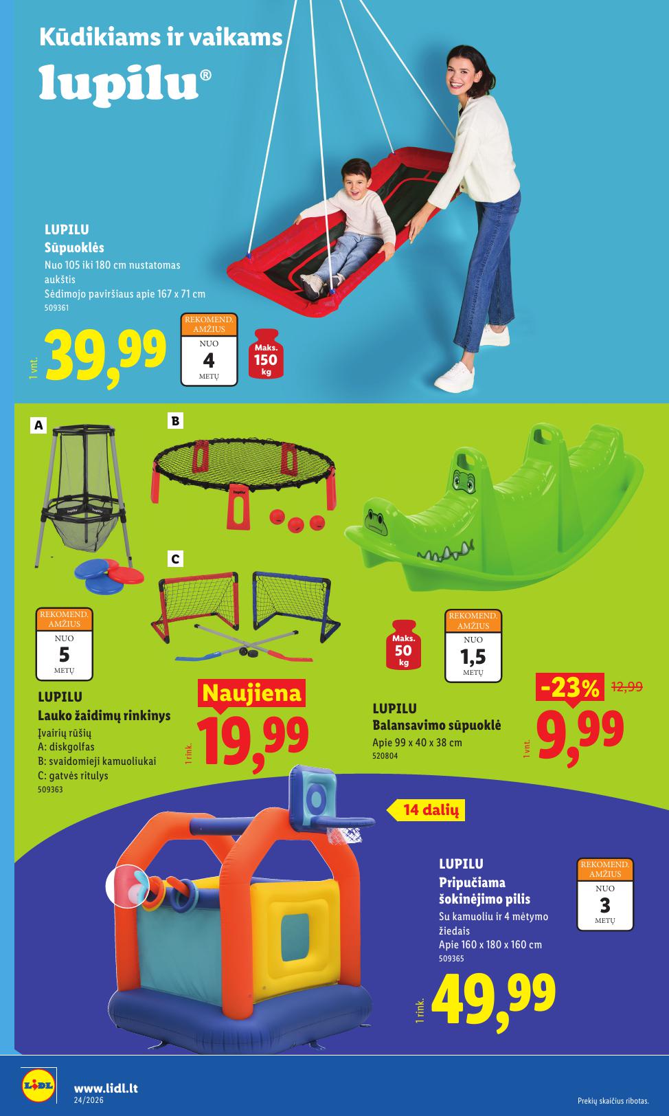 LIDL ne maisto prekių leidinys 2026.06.08 - 2026.06.14