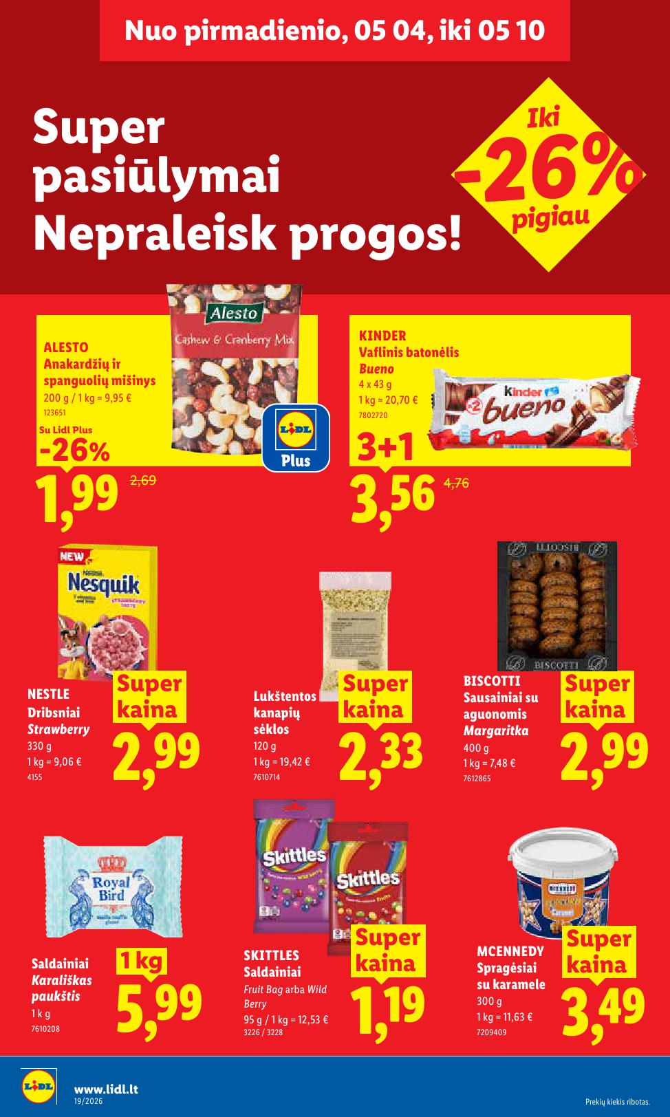 Naujausias LIDL kaininis katalogas 2026.05.04 - 2026.05.10