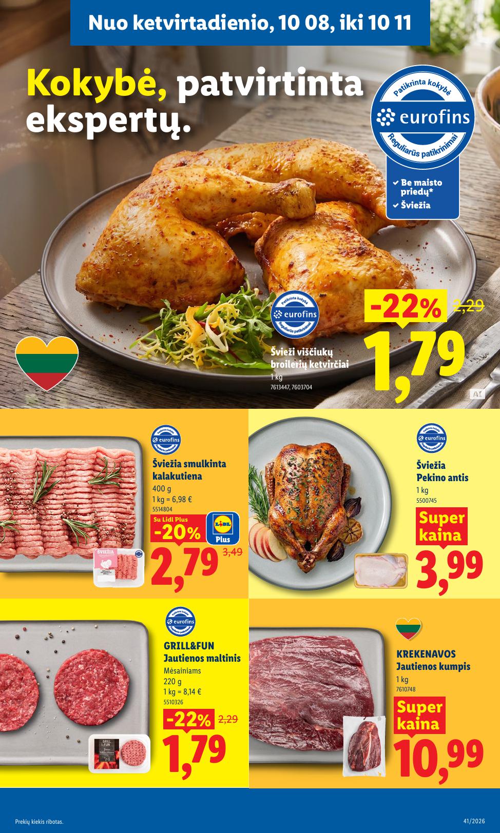 Naujausias LIDL kaininis katalogas 2026.10.05 - 2026.10.11