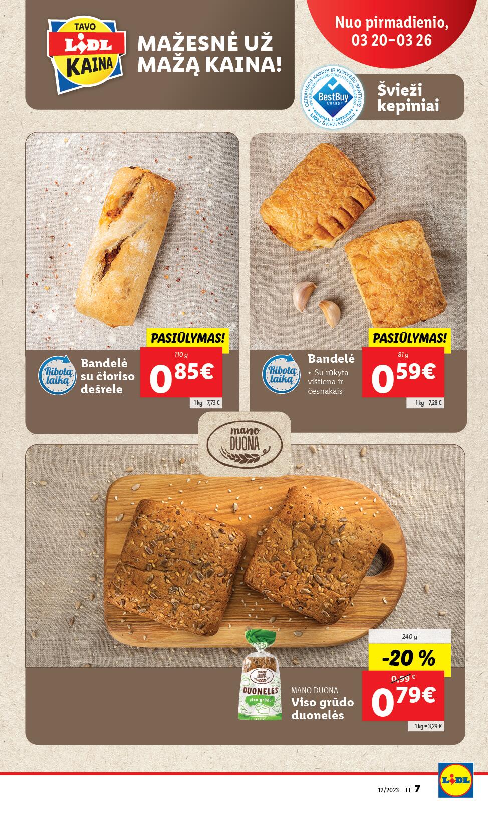 Naujausias LIDL kaininis katalogas 2023.03.20 - 2023.03.26