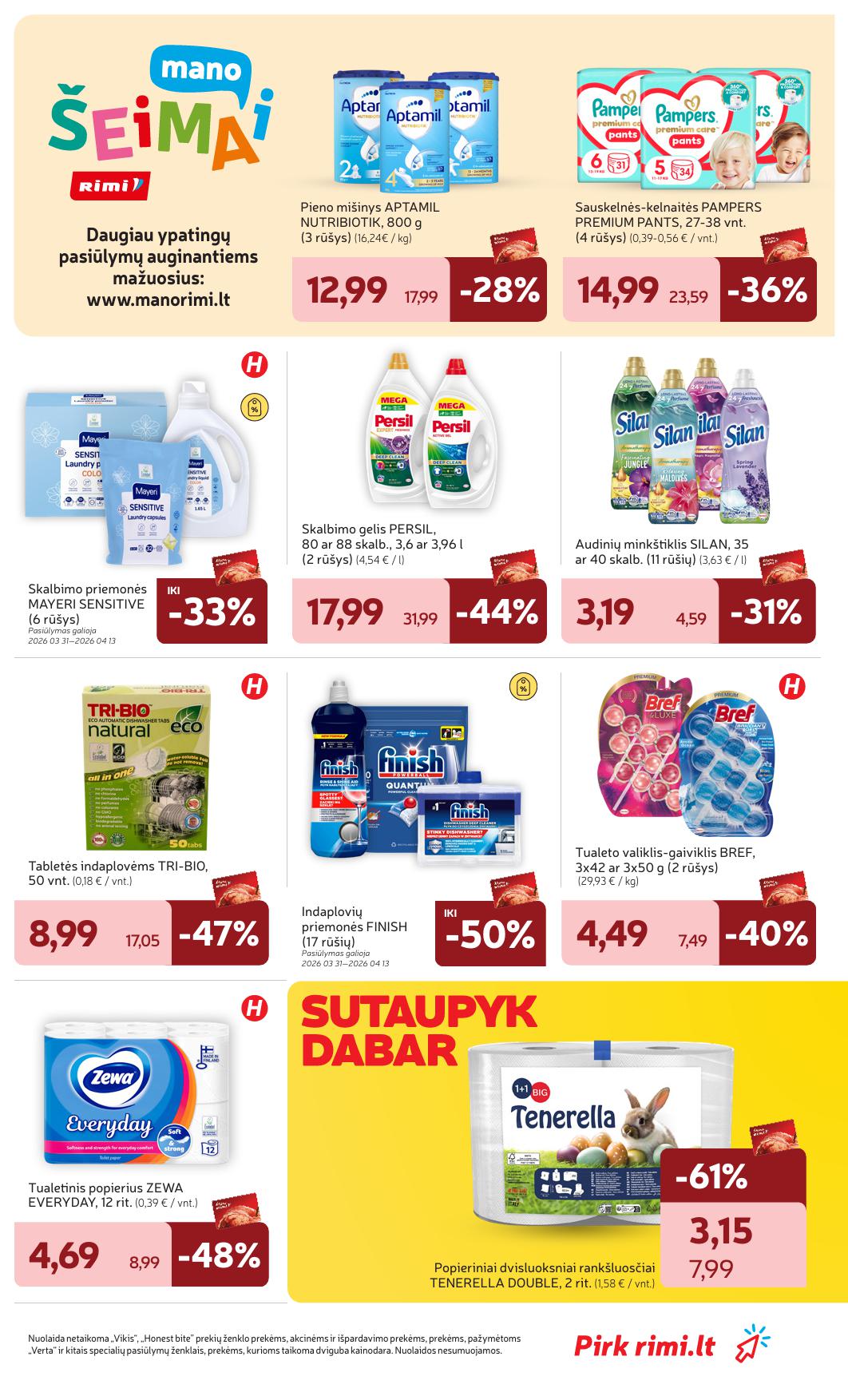 Naujausias RIMI kaininis katalogas 2026.03.31 - 2026.04.06