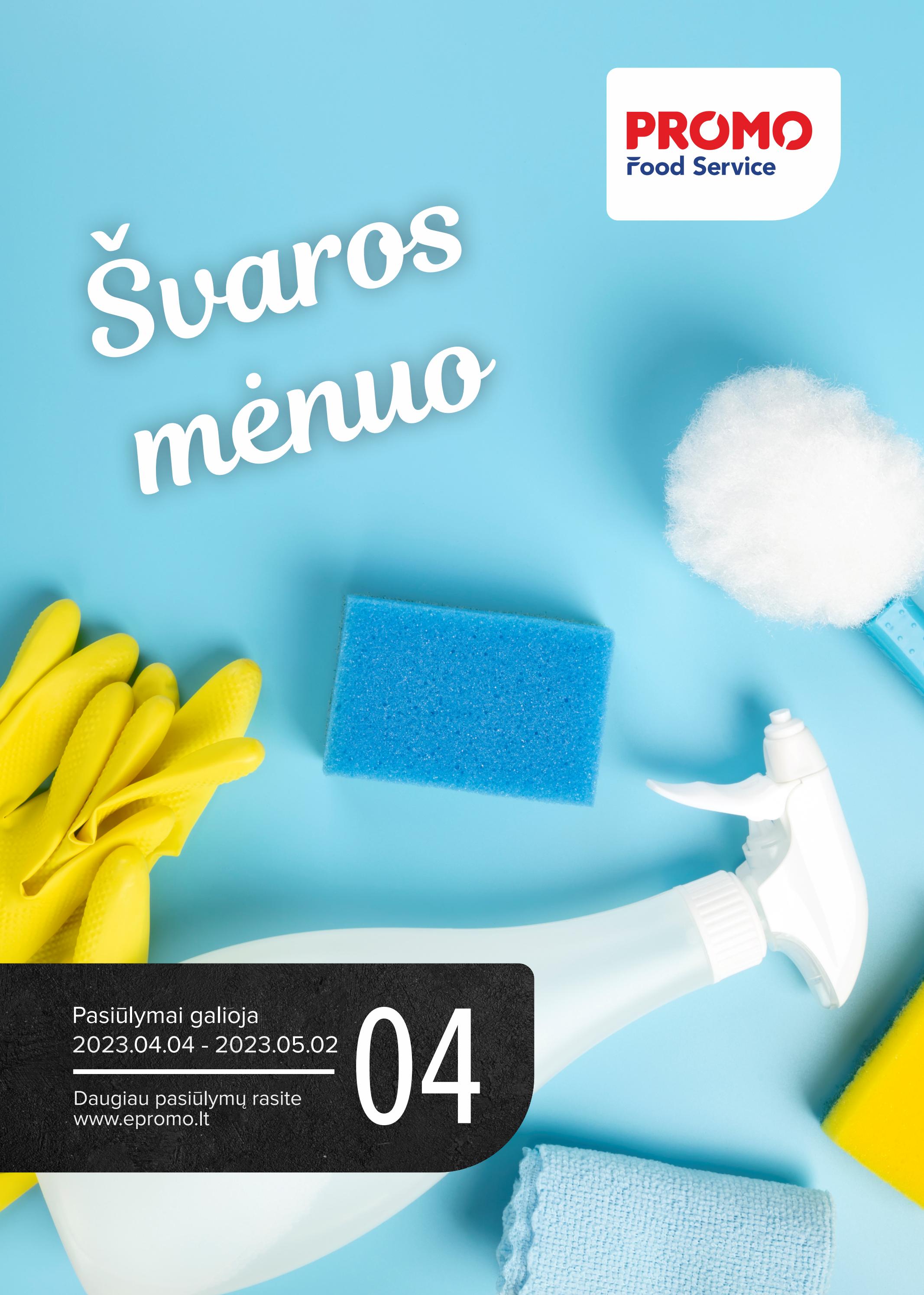 PROMO nuolaidų leidinys "Švaros mėnuo" 2023.04.04 iki 2023.05.02
